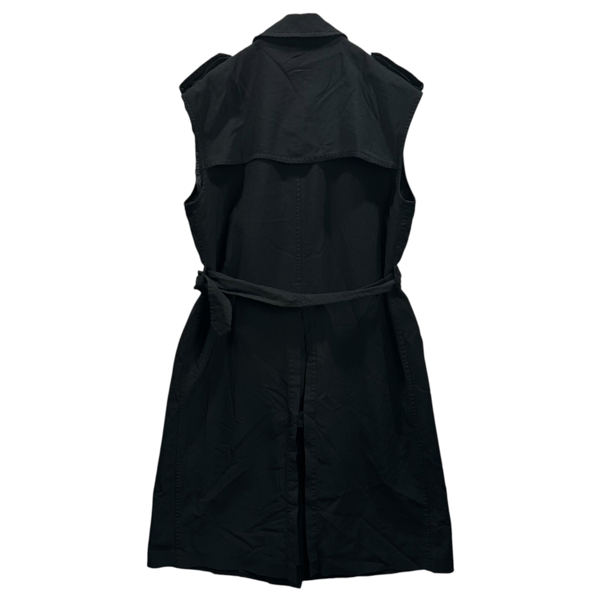 BLACK COMME des GARCONS(ブラックコムデギャルソン) 2021AW Polyester Sleeveless Trench Coat ポリエステル スリーブレス トレンチ コート 1H-J020 XS ブラック AD2021