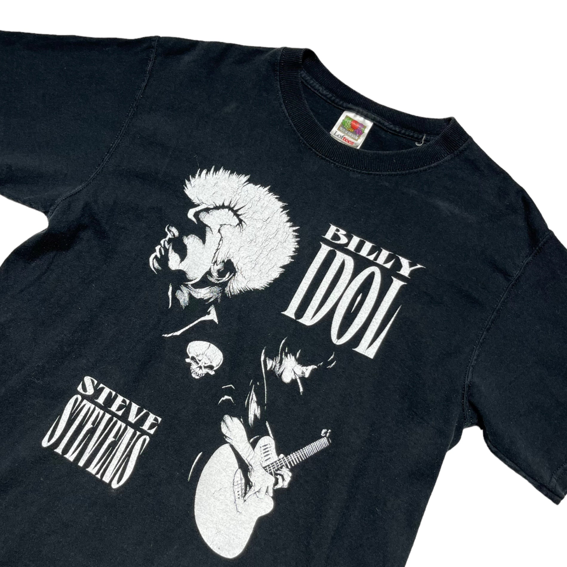 FRUIT OF THE LOOM(フルーツオブザルーム) 00's "BILLY IDOL STEVE STEVENS" band T-shirt バンド Tシャツ M ブラック スティーヴ・スティーヴンス ビリー・アイドル