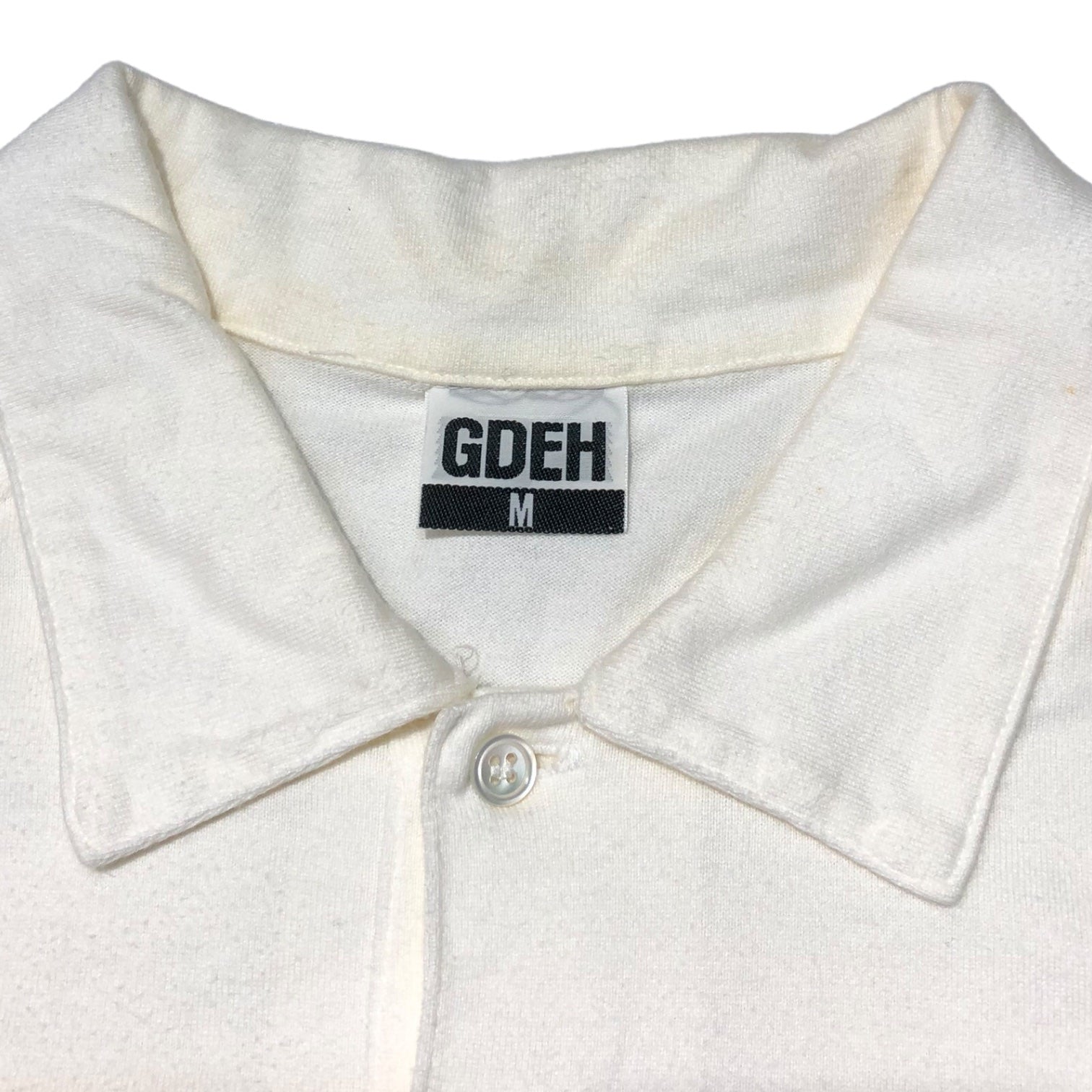 GOODENOUGH(グッドイナフ) 90's sideline polo shirt サイドラインポロシャツ 藤原ヒロシ M オフホワイト×ブルー×レッド