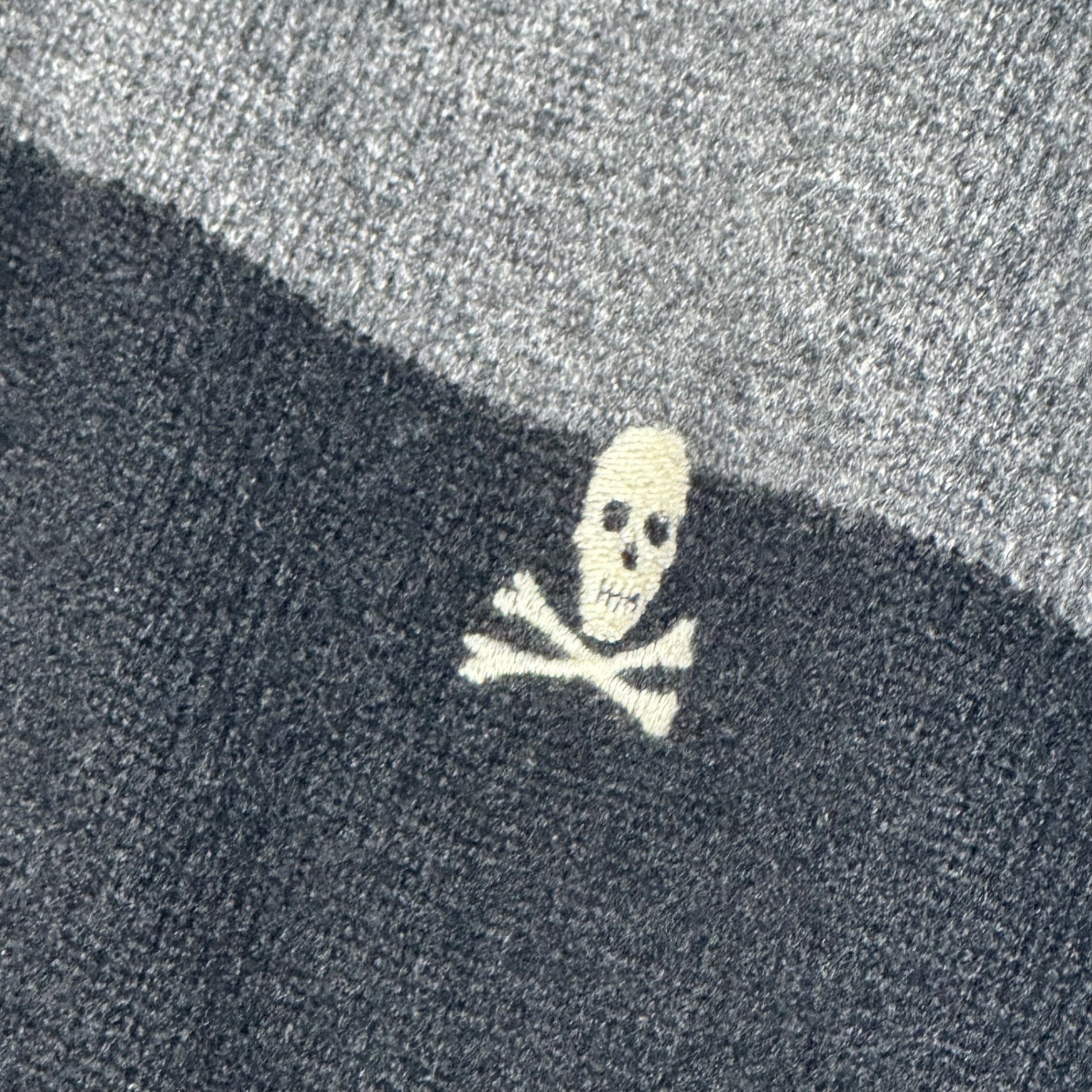 RALPH LAUREN RUGBY(ラルフローレンラグビー) 100% Cashmere Back Numbering Knit Rugby Shirt 100％カシミヤ バックナンバリング ニット ラガー シャツ L グレー×ブラック 品質表示タグ切り取り