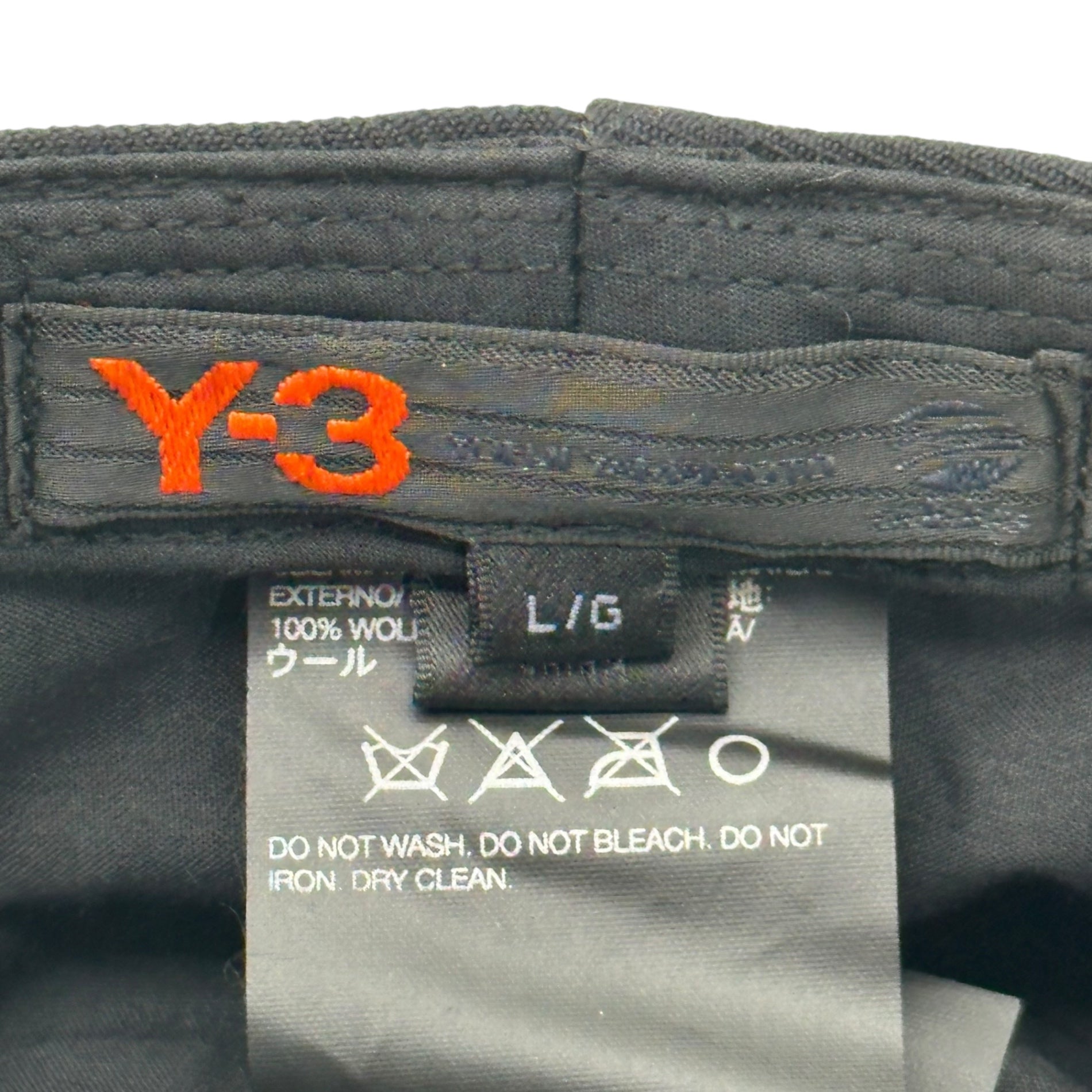 Y-3(ワイスリー) Side Logo Work Cap サイドロゴ ワークキャップ TIG001 L ブラック×オレンジ