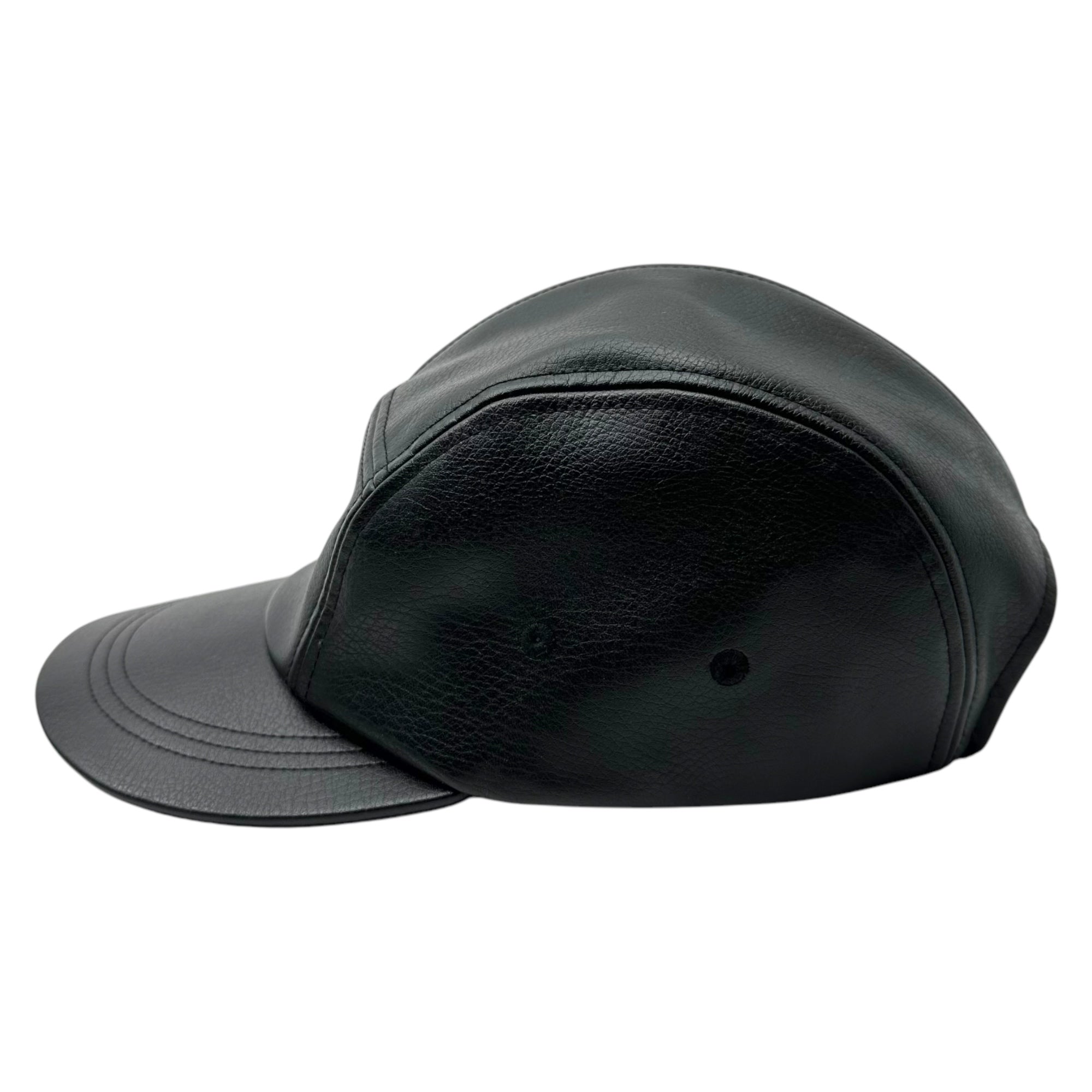 WTAPS(ダブルタップス) 22AW T-5 04/CAP/SYNTHETIC.SIGN 222HCDT-HT13 シンセティック サイン キャップ ブラック 帽子 222HCDT-HT13 ブラック フェイクレザー
