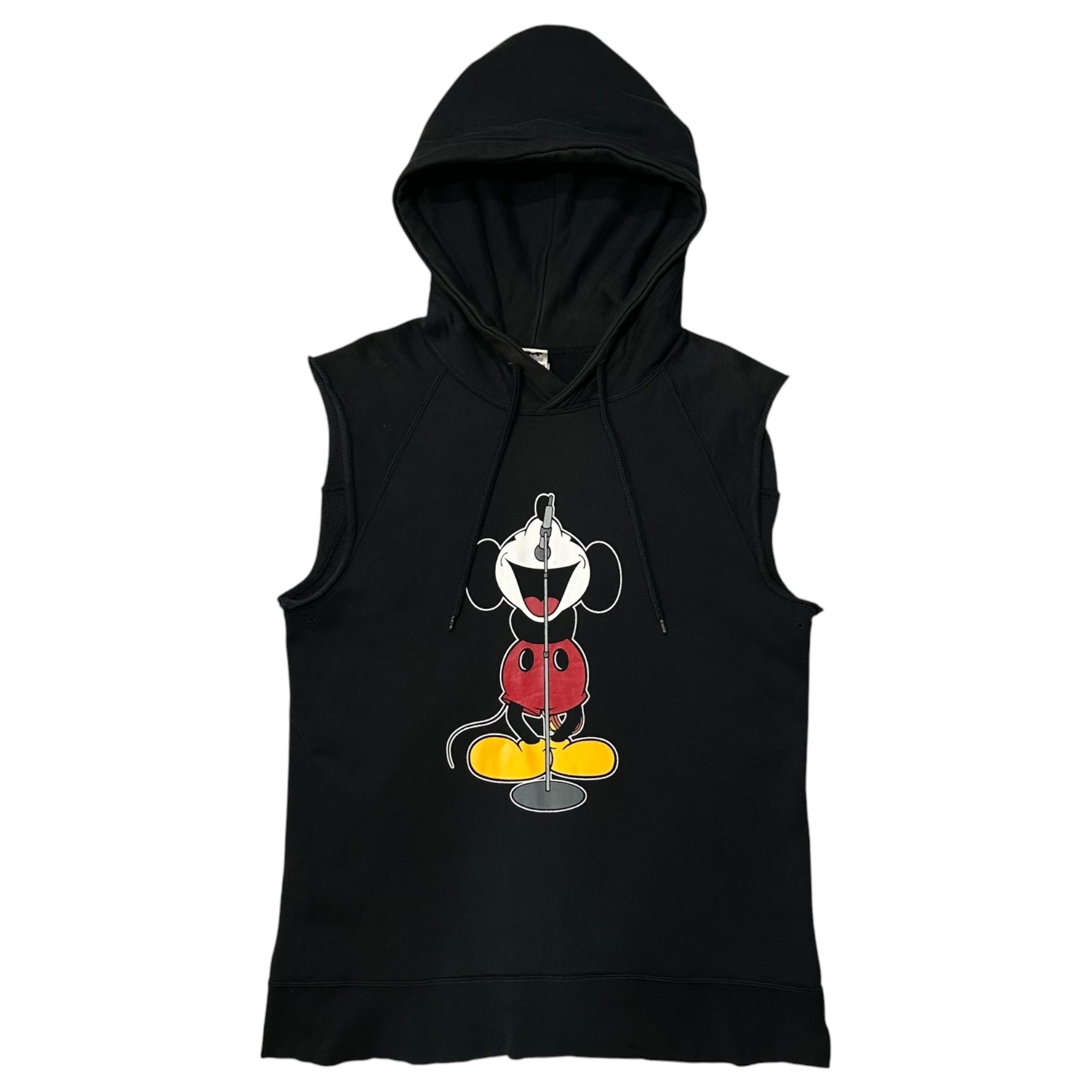 NUMBER (N)INE×Disney(ナンバーナイン×ディズニー) 2000SS ”Tokyo Mickey Weeks 2000” Sleeveless Hoodie ミッキー ノースリーブ パーカー 3 ブラック 00's EXTRA HEAVY アーカイブ コラボ