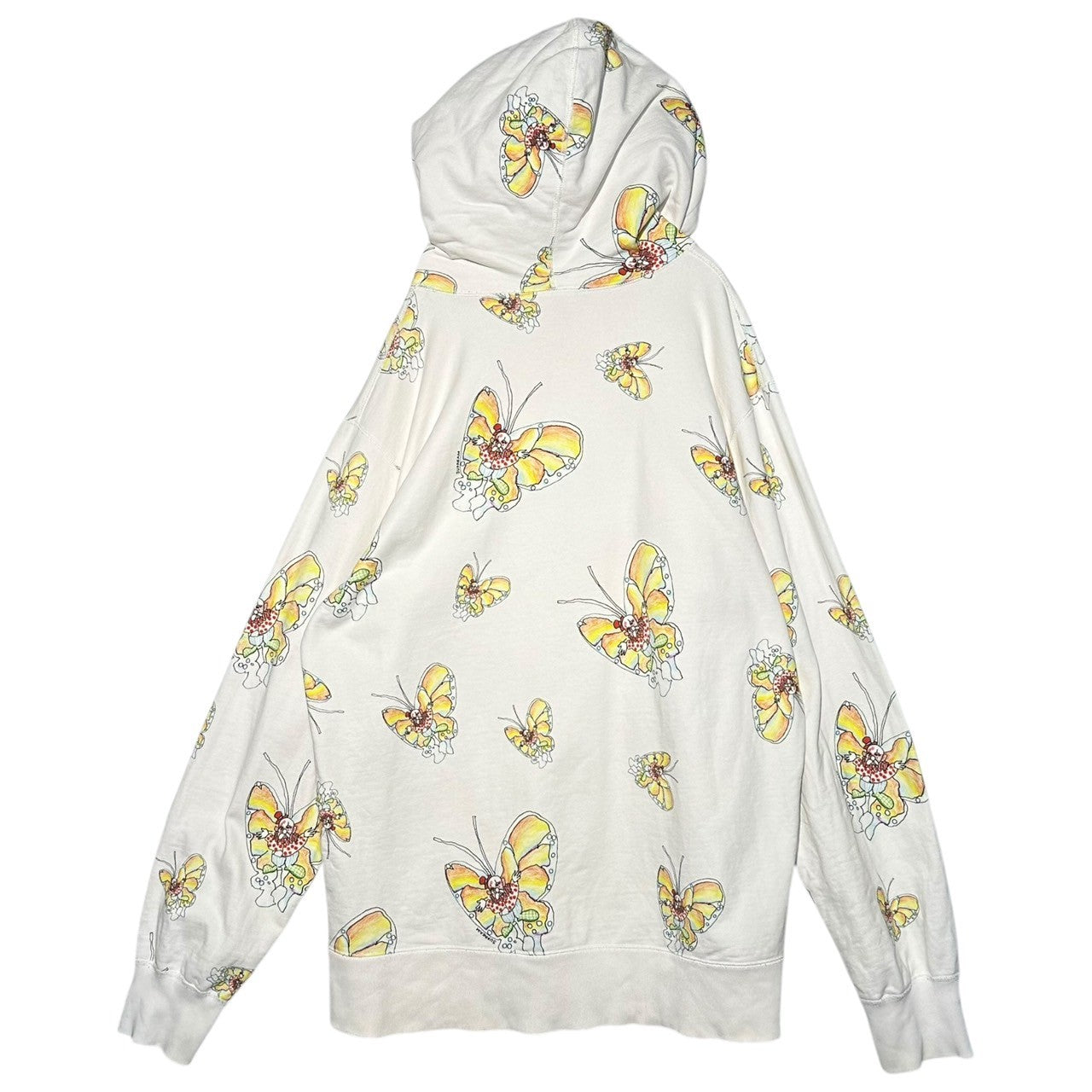 SUPREME(シュプリーム) 16SS Gonz Butterfly Hooded Sweatshirt ゴンズ バタフライ フーデッド スウェット マークゴンザレス パーカー XL ホワイト×マルチカラー