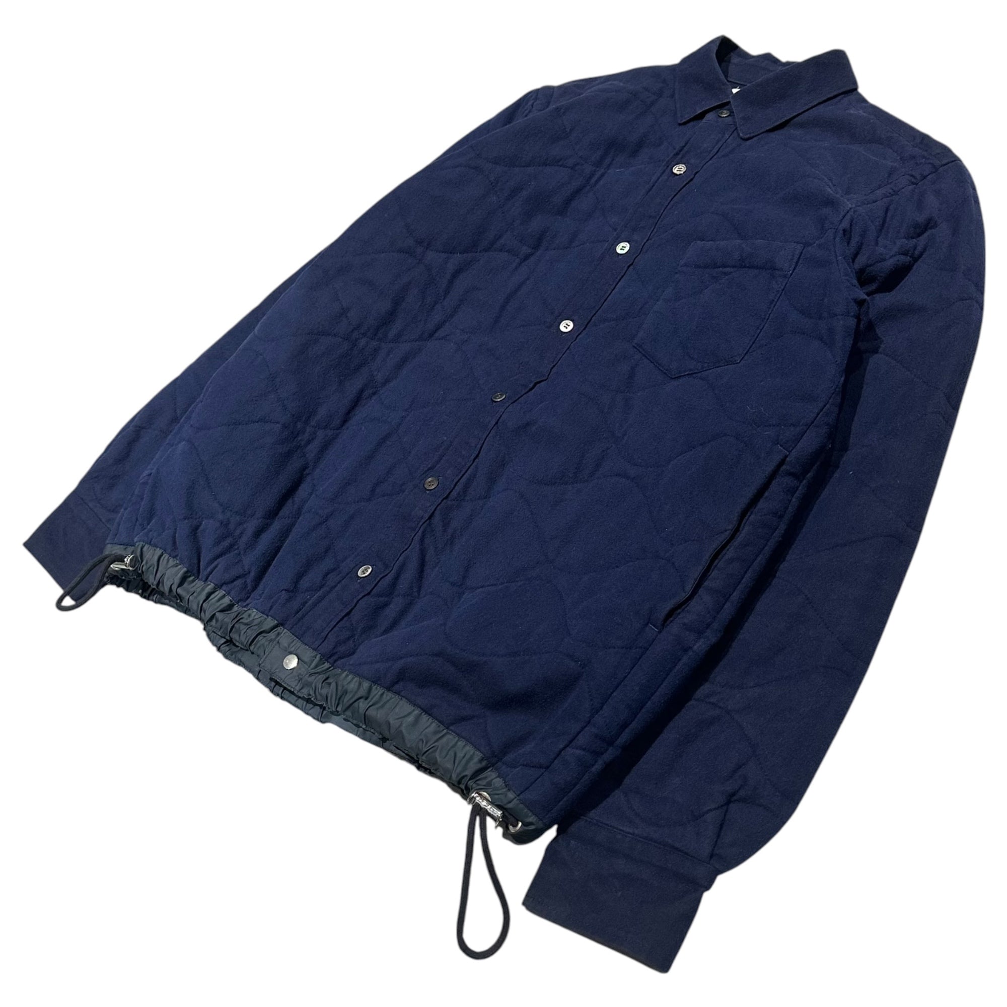 sacai(サカイ) 2016AW Quilted Drawstring Shirt Jacket キルティング ドローコード シャツ ジャケット 16-01092M 2 ネイビー