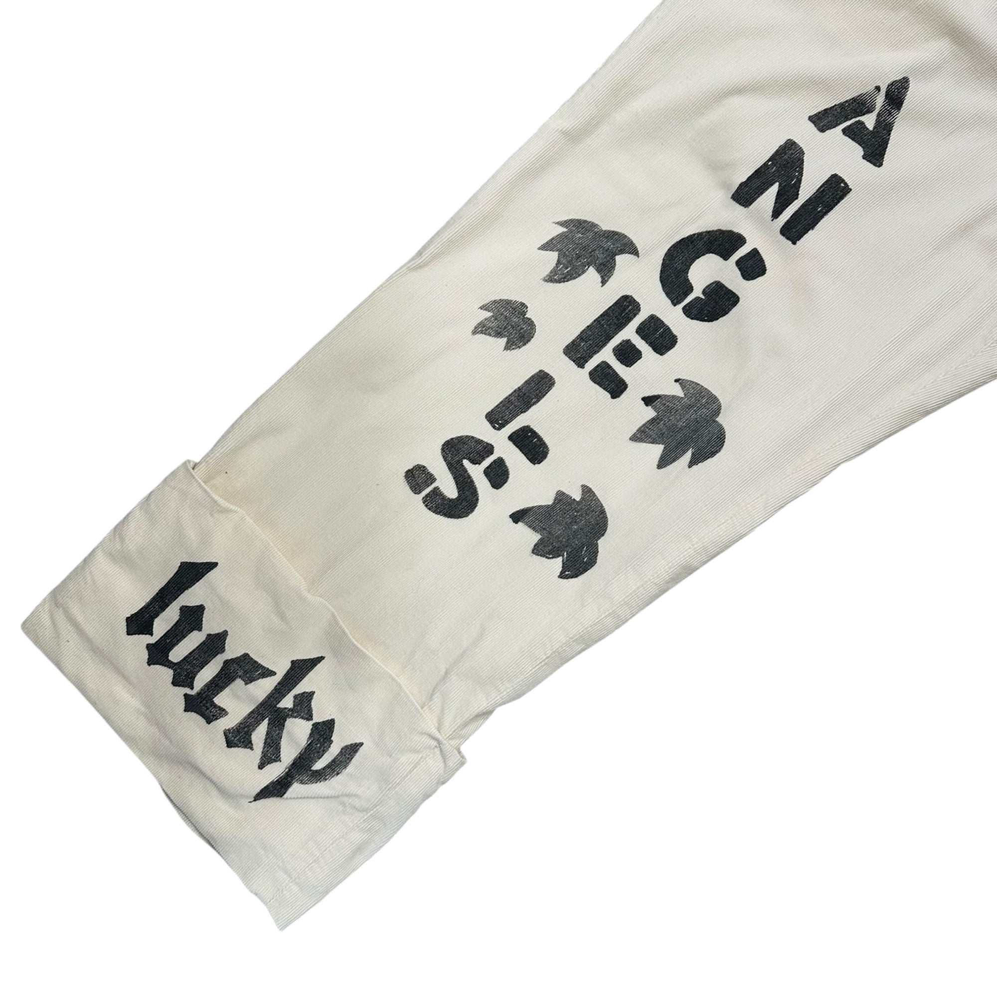 MASU(エムエーエスユー) 25SS "MASU X VERDY" M.B.C. MEMORIAL PANTS メモリアル パンツ M25K6PT009 46 ホワイト