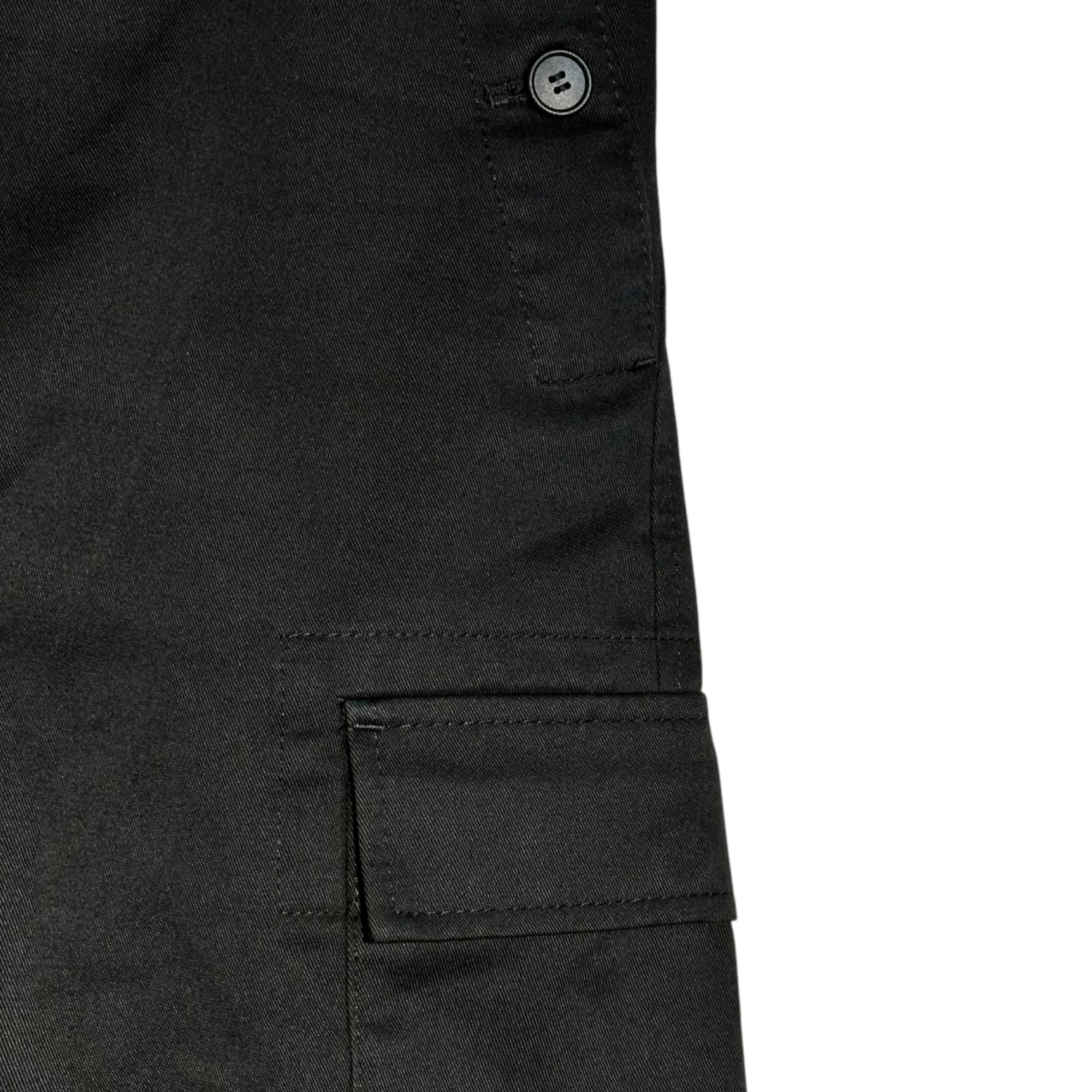 tricot COMME des GARCONS(トリココムデギャルソン) 10SS Poly-cotton cargo shorts ポリコットン カーゴ ハーフパンツ TE-P022 M ブラック AD2009