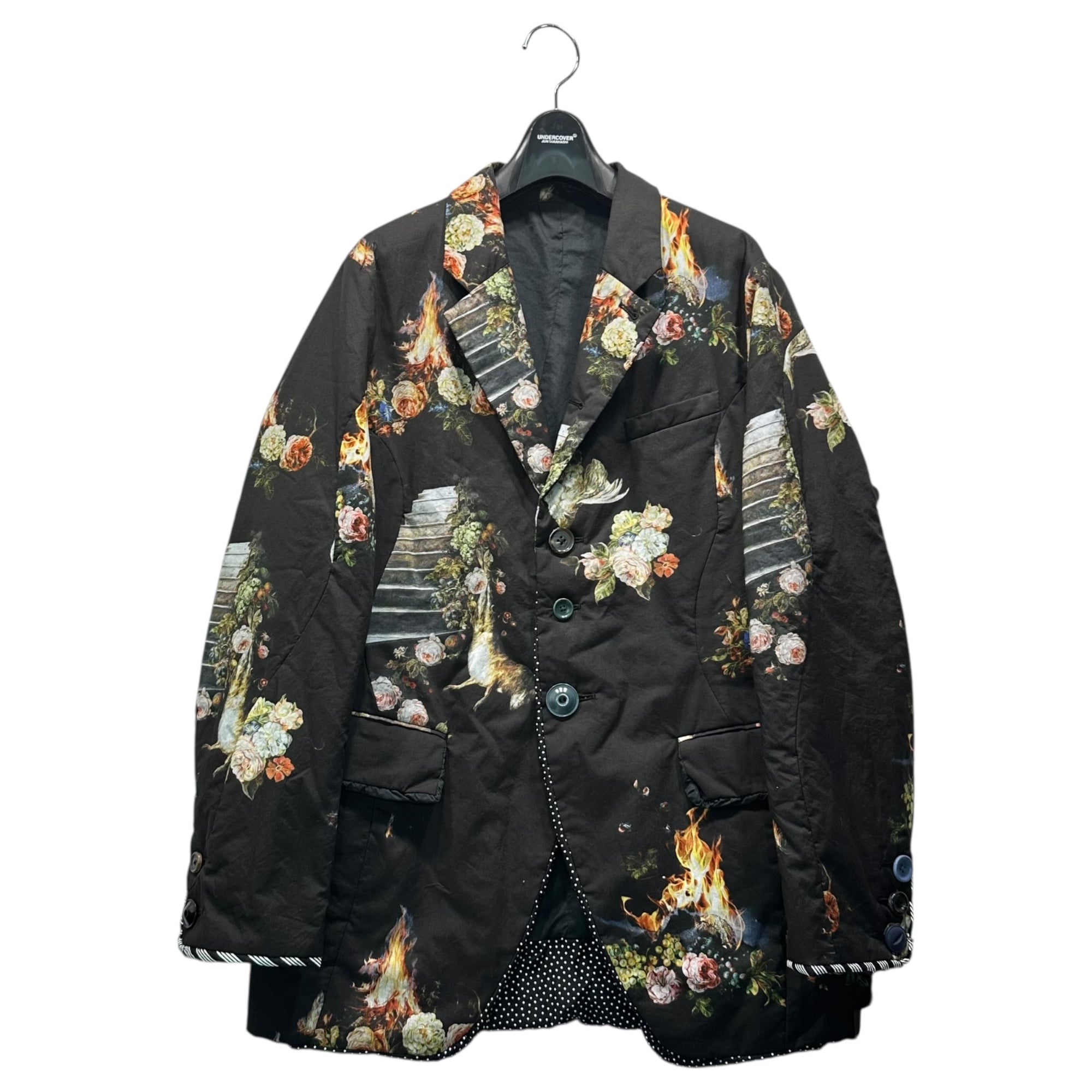 UNDERCOVER(アンダーカバー) 26SS But Beautiful 4.5 Floral Jacket バット ビューティフル フローラル ジャケット UC1F4101-1 3(L程度) ブラック×マルチカラー 参考定価176,000円(税込) 完売品