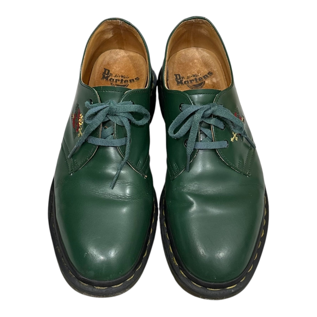 DR.MARTENS×SUPREME(ドクターマーチン×シュプリーム) Custom 1461 3-Eye Shoe 3ホール シューズ 1461SH 23450300 US8(26cm) グリーン レザー 革靴 コラボ