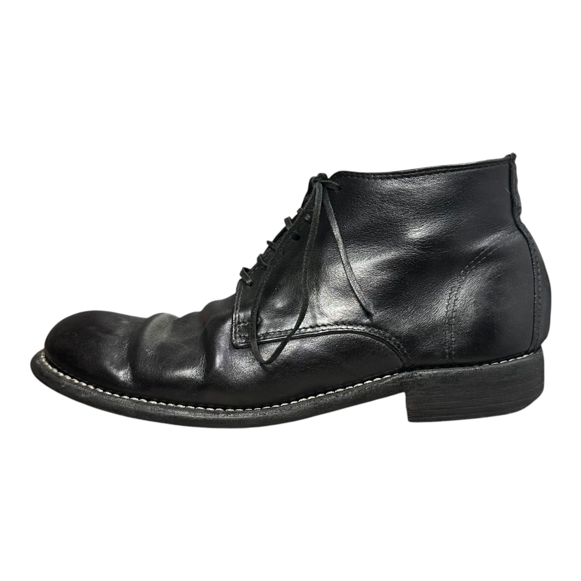GUIDI(グイディ) Ankle Boots アンクル ブーツ 994 42(約26.5cm〜27.0cm) ブラック チャッカ 革靴 シューズ