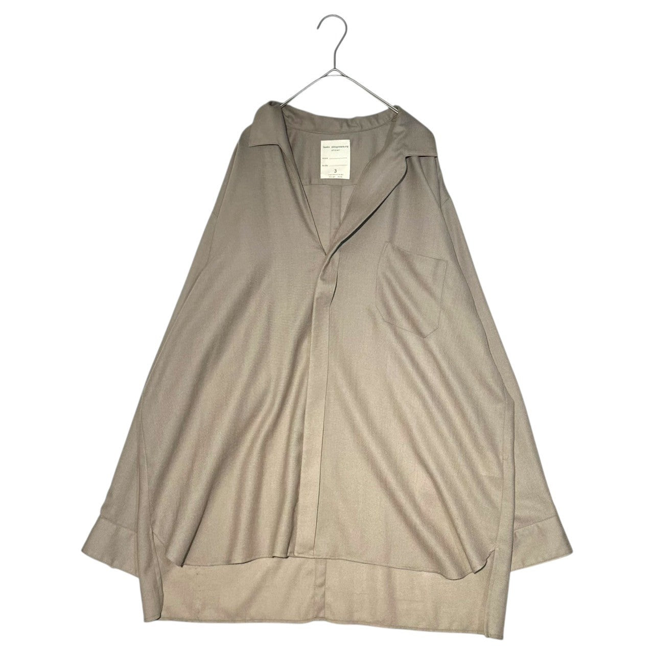3(san)洋装店(サンヨウソウテン) Open collar double-breasted
