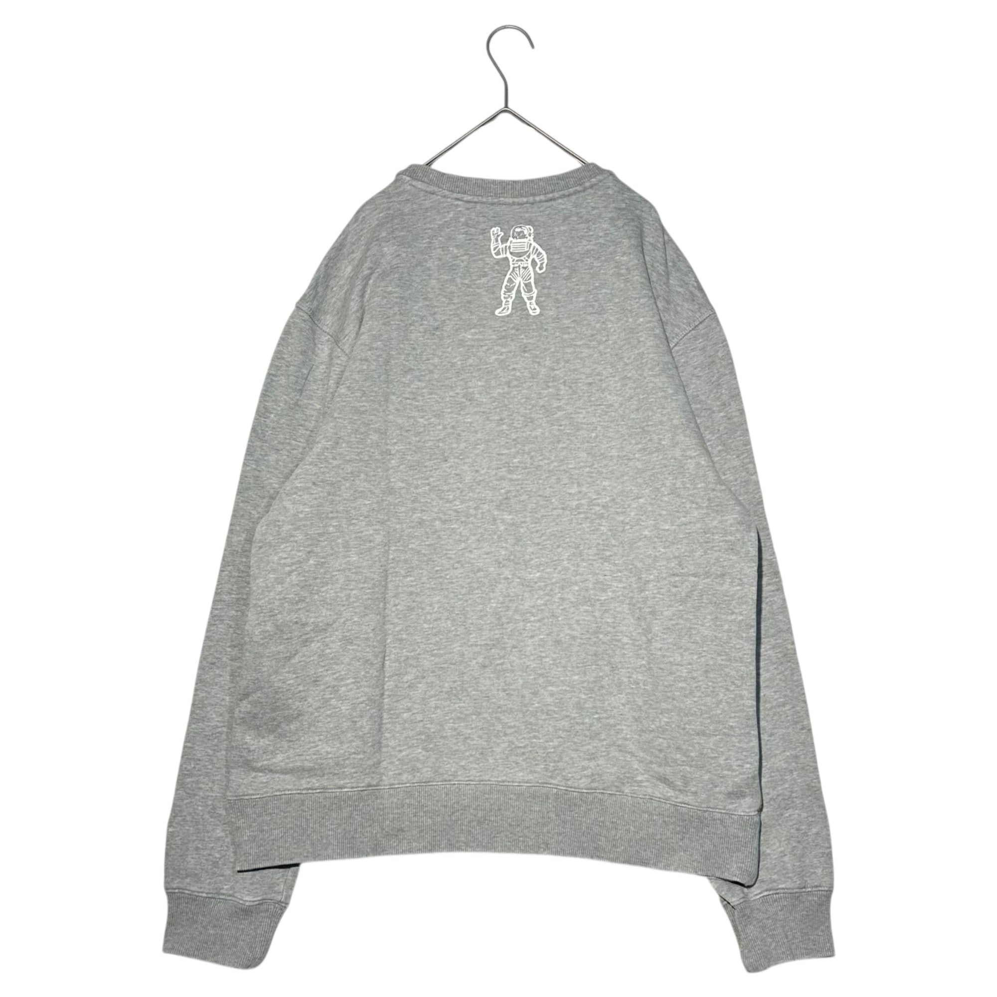 B.B.C(ビリオネアボーイズクラブ) Front logo print crew neck sweatshirt フロント ロゴ プリント クルーネック スウェット L グレー×ホワイト