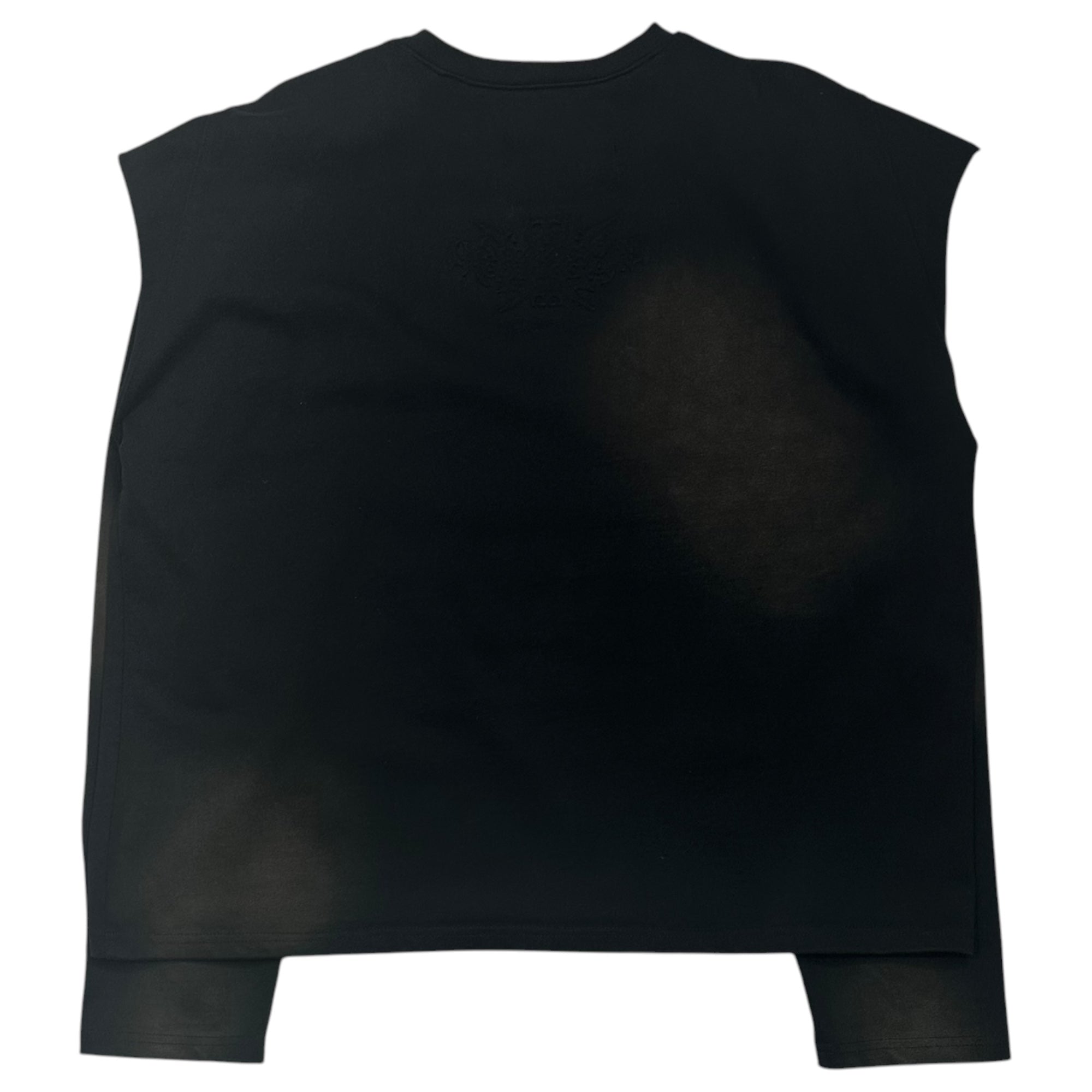 JACKSON JOHNSON(ジャクソンジョンソン) Vintage-Washed Round Stud L/S T-Shirt ヴィンテージ加工 ラウンドスタッズ 長袖 Tシャツ FREE ブラック