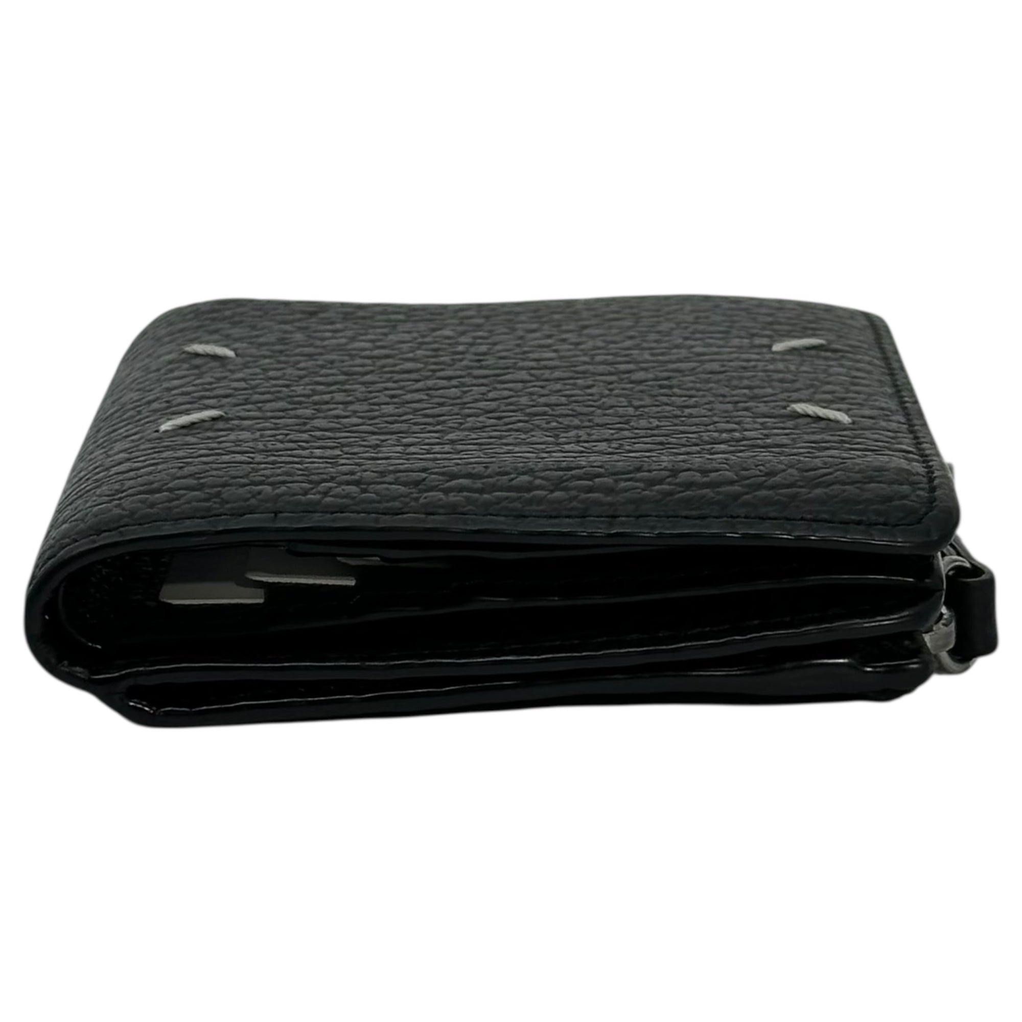 MAISON MARGIELA(メゾンマルジェラ) WALLET FLIP FLAP SMALL 二つ 折り財布 SA1UI0023 ブラック ミニ ウォレット