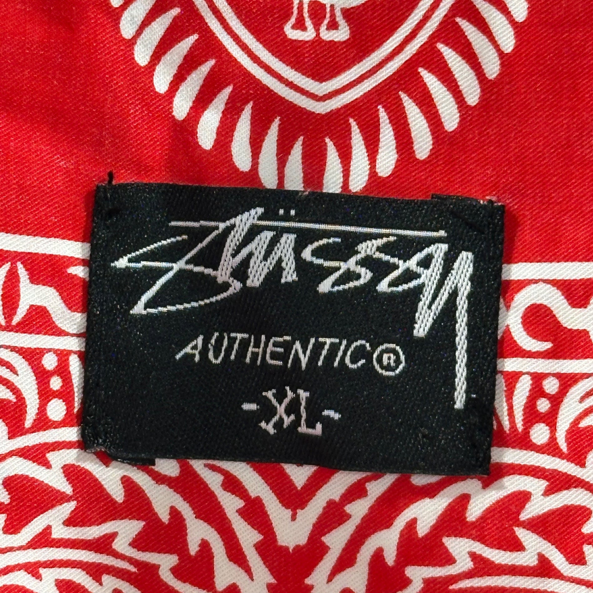 STUSSY(ステューシー) Bandana-print cotton S/S shirt バンダナ柄