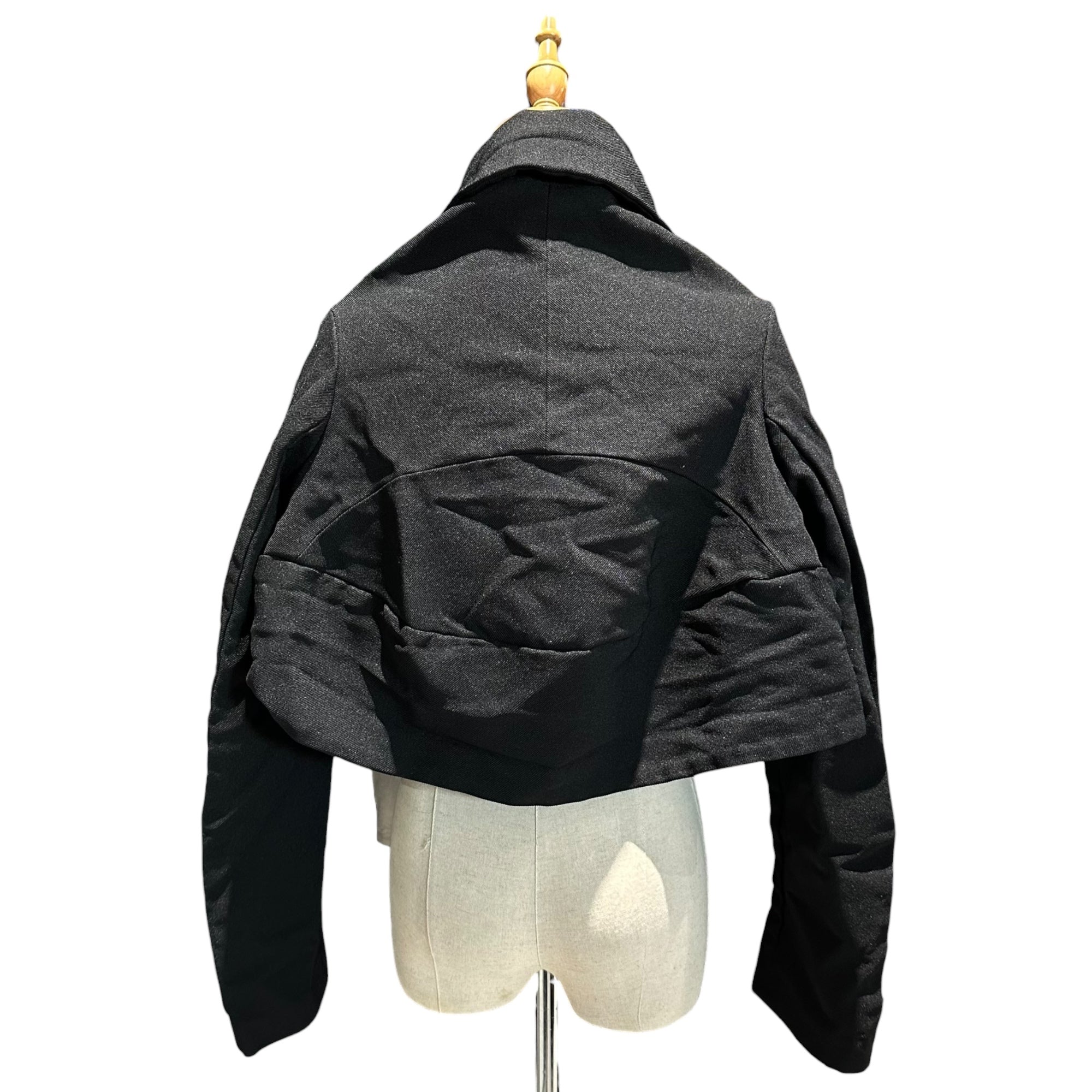 COMME des GARCONS(コムデギャルソン) 2023SS Esther Shrink-Resistant Deformed Over Jacket エステル 縮絨 変形 オーバー ジャケット GK-J030 S ブラック AD2022