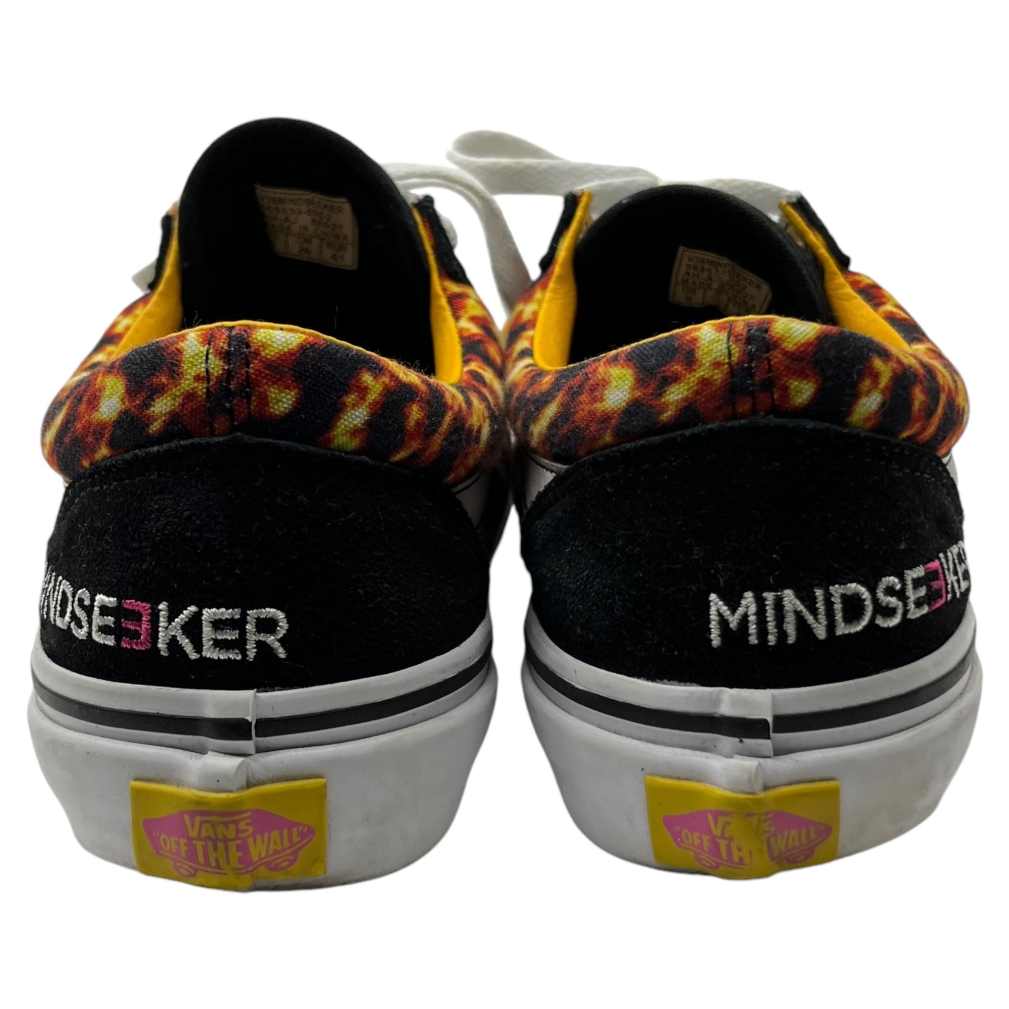 VANS×mindseeker(バンズ×マインドシーカー) OLD SKOOL "MINDSEEKER" FLAME オールド スクール 569533-0002 26cm イエロー×ブラック ローカット スニーカー コラボ