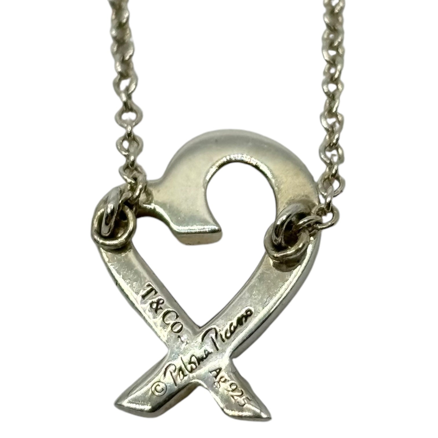 TIFFANY & CO.(ティファニー) By Paloma Picasso loving heart pendant パロマ ピカソ ラビングハートペンダント シルバー silver925 箱付