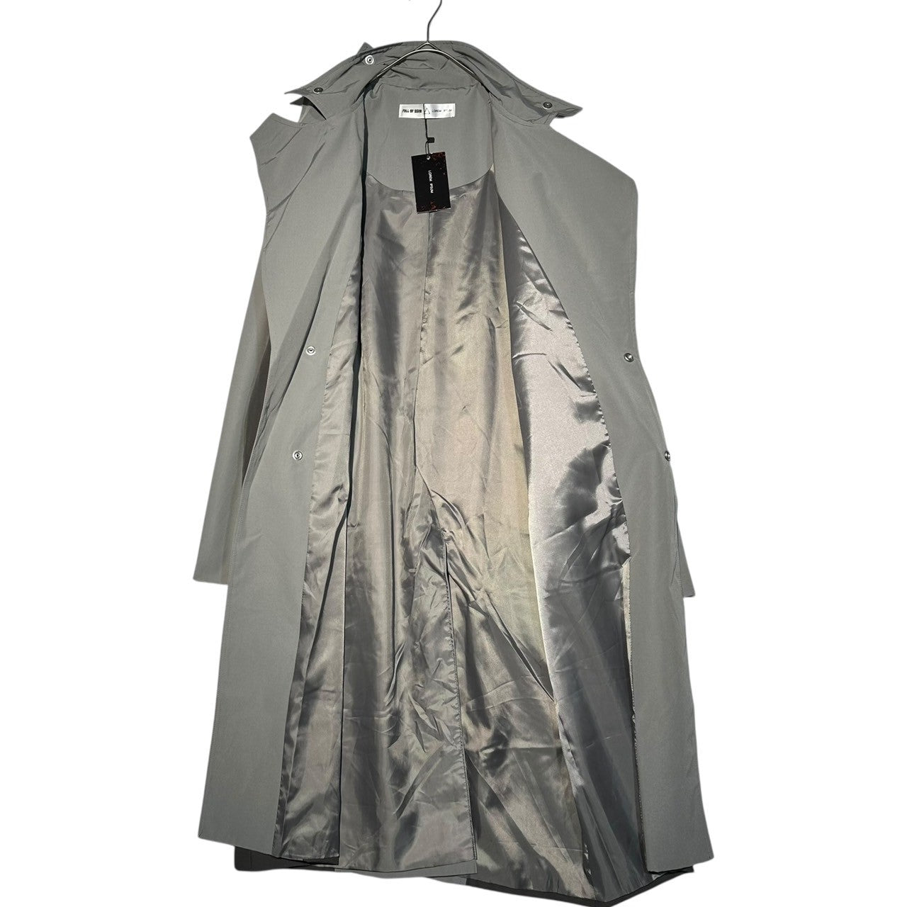 FULL OF SSUN CLOTHING(フルオブサンクロージング) 24AW LOREM IPSUM NYLON COAT ロレム イプサム ナイロン コート L程度 グレー