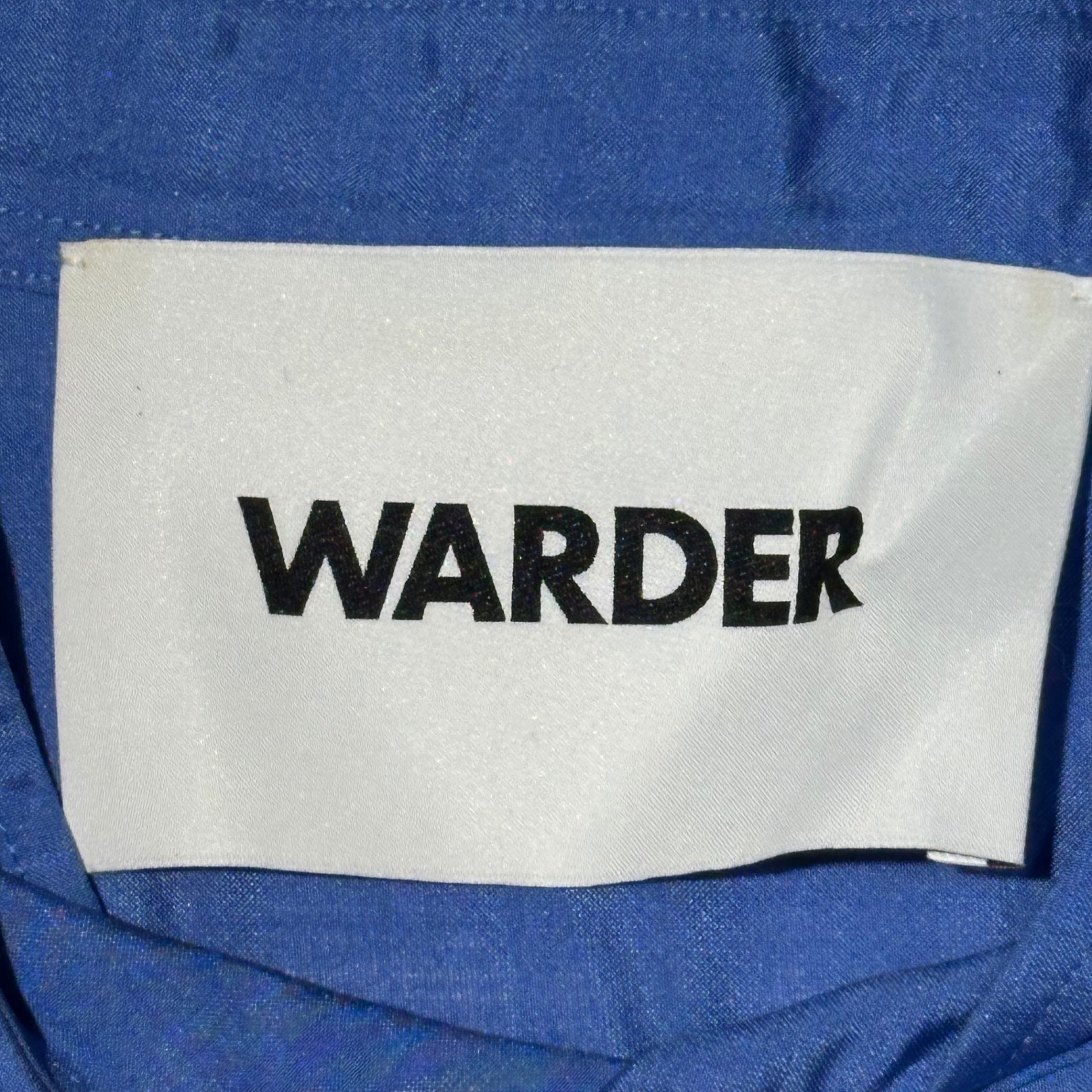 WARDER(ワーダー) 23SS Hospital Gown Shirt ホスピタル ガウン シャツ 00-23-1-02026 FREE サックスブルー シルク100% 参考定価54,000円＋税