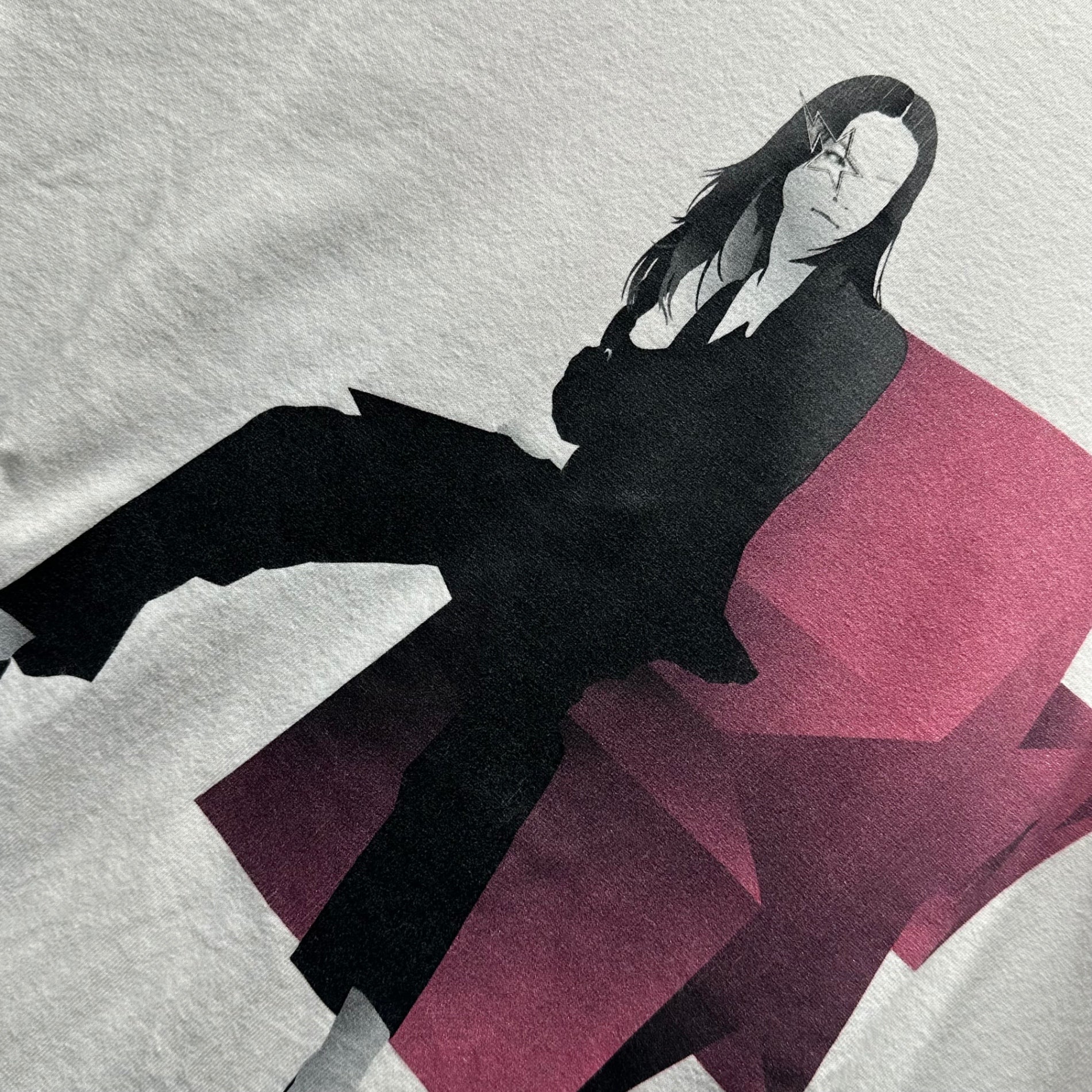 A BATHING APE(アベイシングエイプ) 90~00's STAR GIRL T-SHIRT スター ガール Tシャツ 90~00年代 M ホワイト×ブラック×パープル