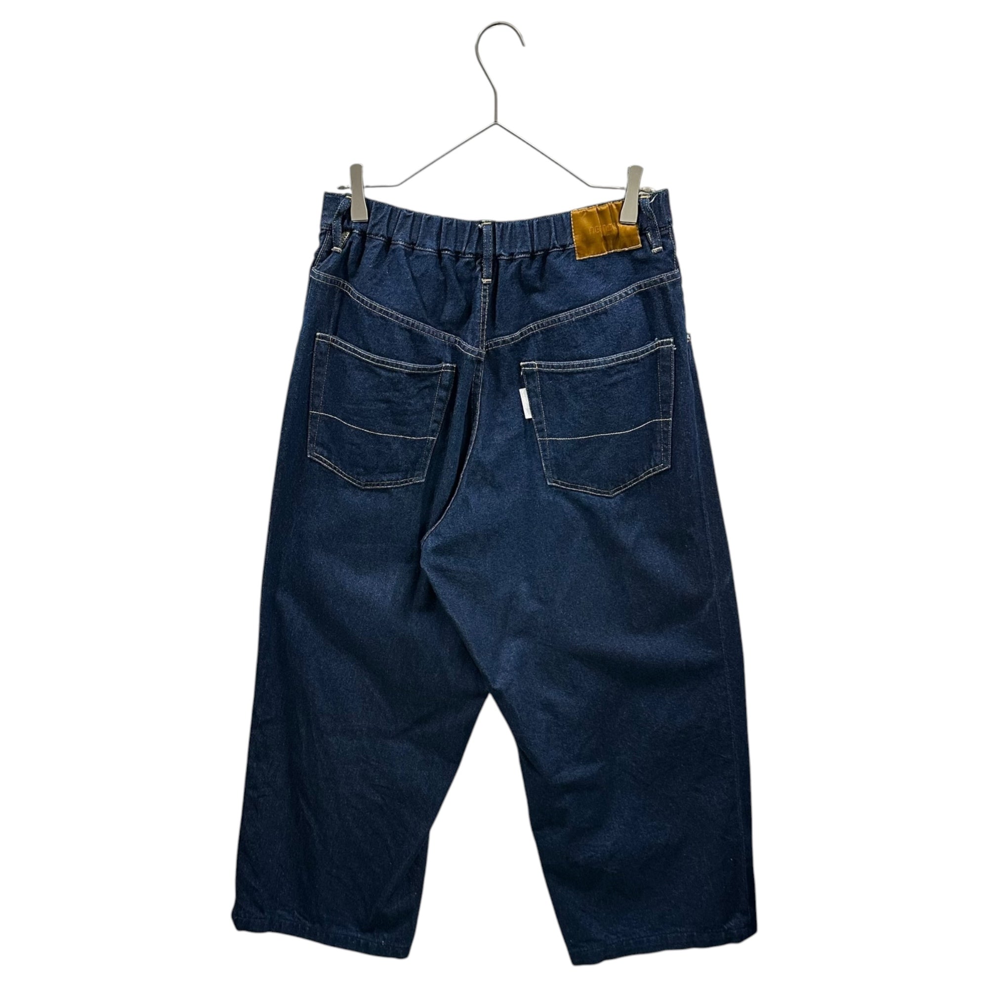 NEON SIGN(ネオンサイン) Wide denim slacks “One wash” ワイド デニム スラックス ワンウォッシュ N0344OW 46 インディゴ 12.5oz タック パンツ