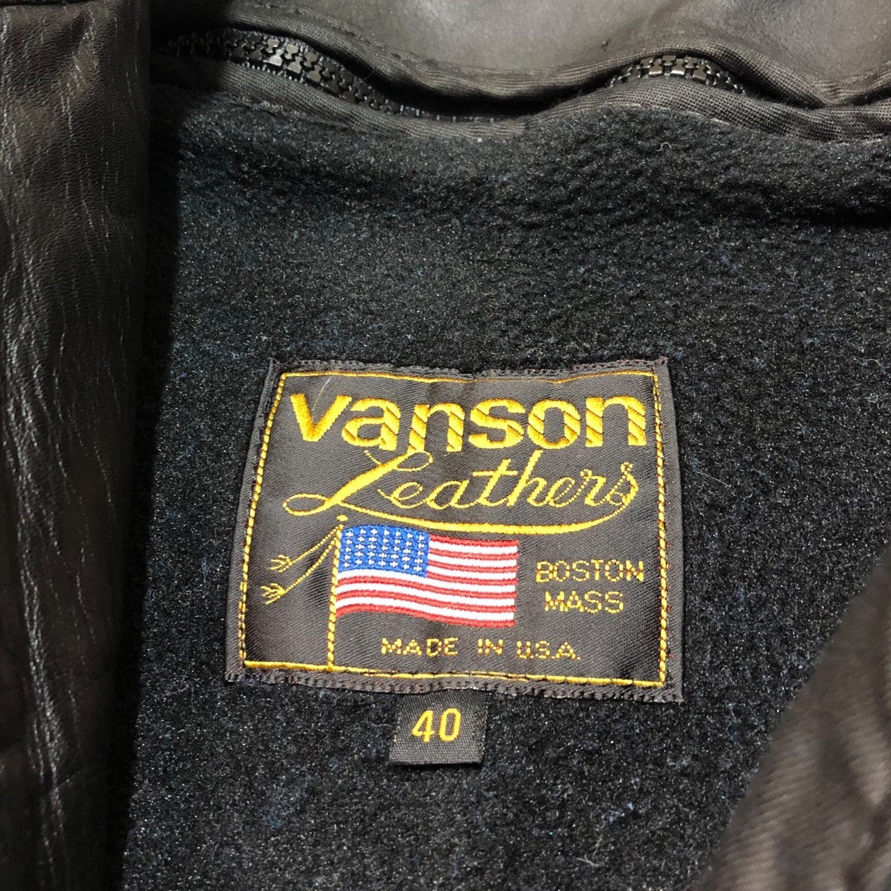 VANSON(バンソン) type B  single rider jacket シングル ライダース ジャケット レザー ジャケット タイプB 18877A07 40(L程度) ブラック