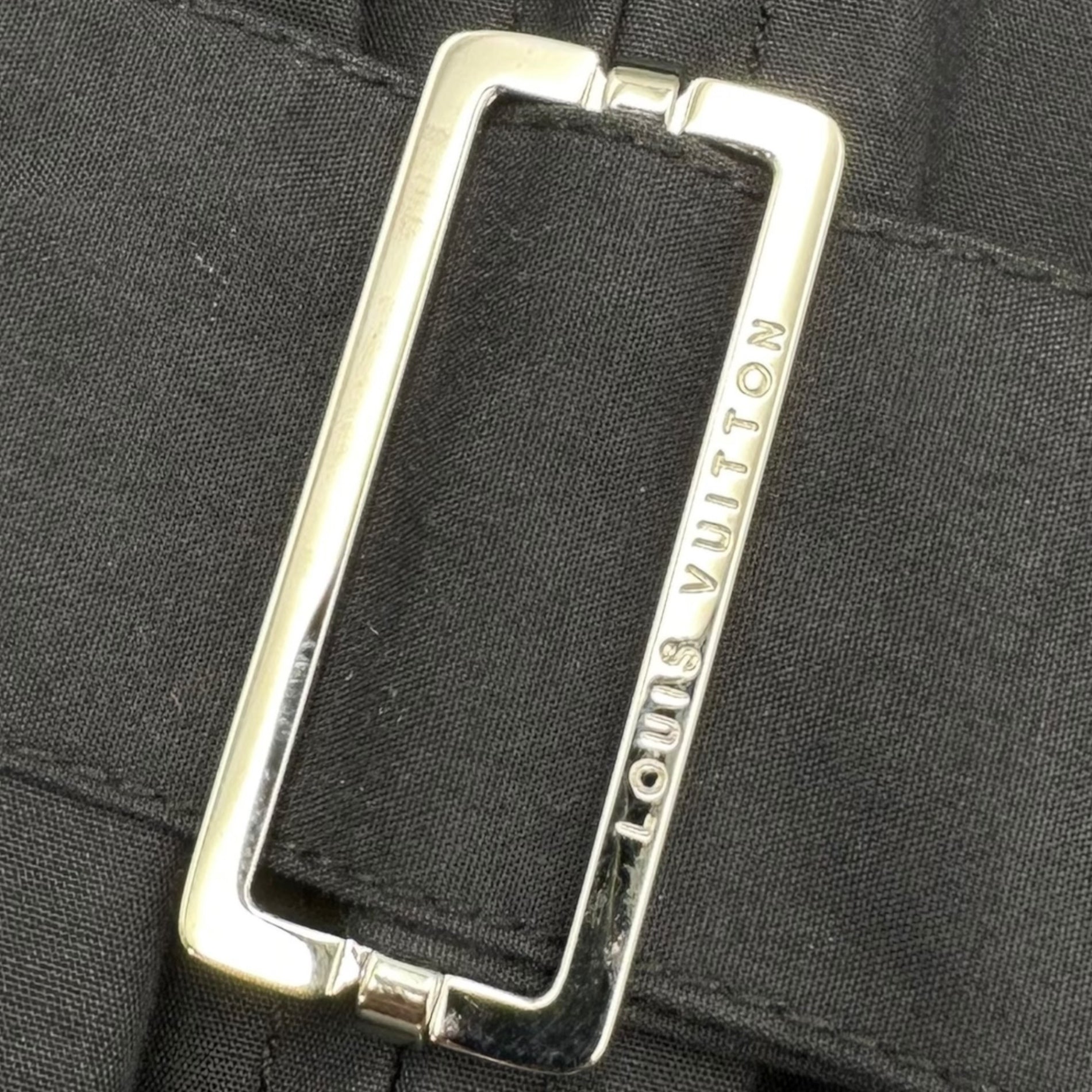 LOUIS VUITTON(ルイヴィトン) Monogram Zip-Up Coated Coat モノグラム ジップアップ ゴム引き コート 34(XS～S程度) ブラック ベルテッド マッキントッシュ ゴム引き