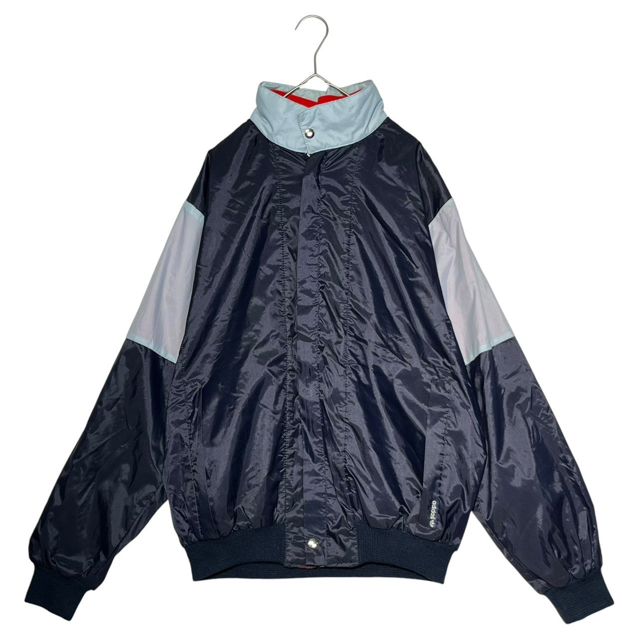 adidas(アディダス) 70's  vintage nylon jacket ヴィンテージ ナイロン ジャケット 168(M程度) ネイビー×スカイブルー