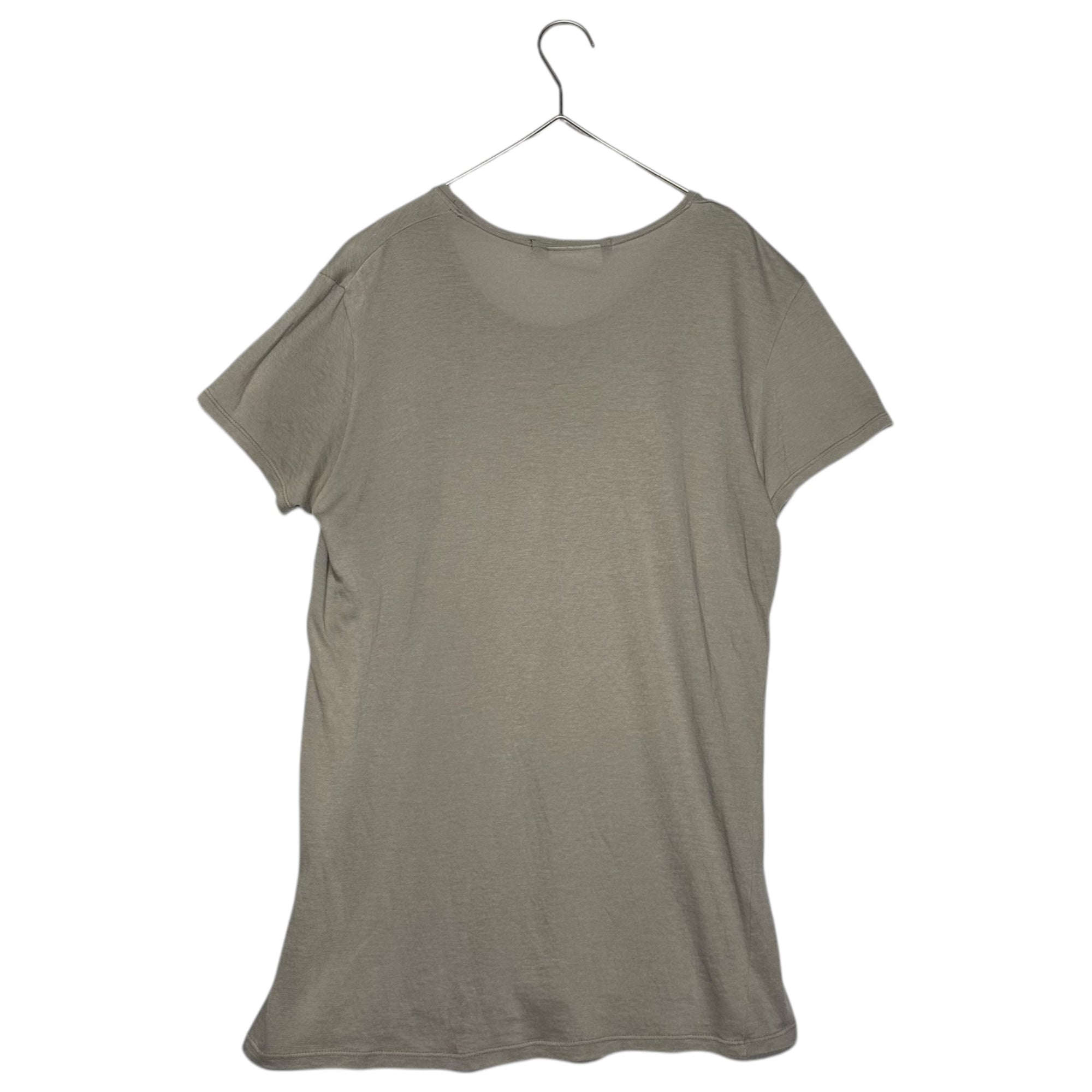 JULIUS(ユリウス) 08's Archive Skull Shadow Print Crew Neck Cut and Sewn 08年代 アーカイブ スカル 影 プリント クルーネック カットソー 1(S) グレー×ブラック