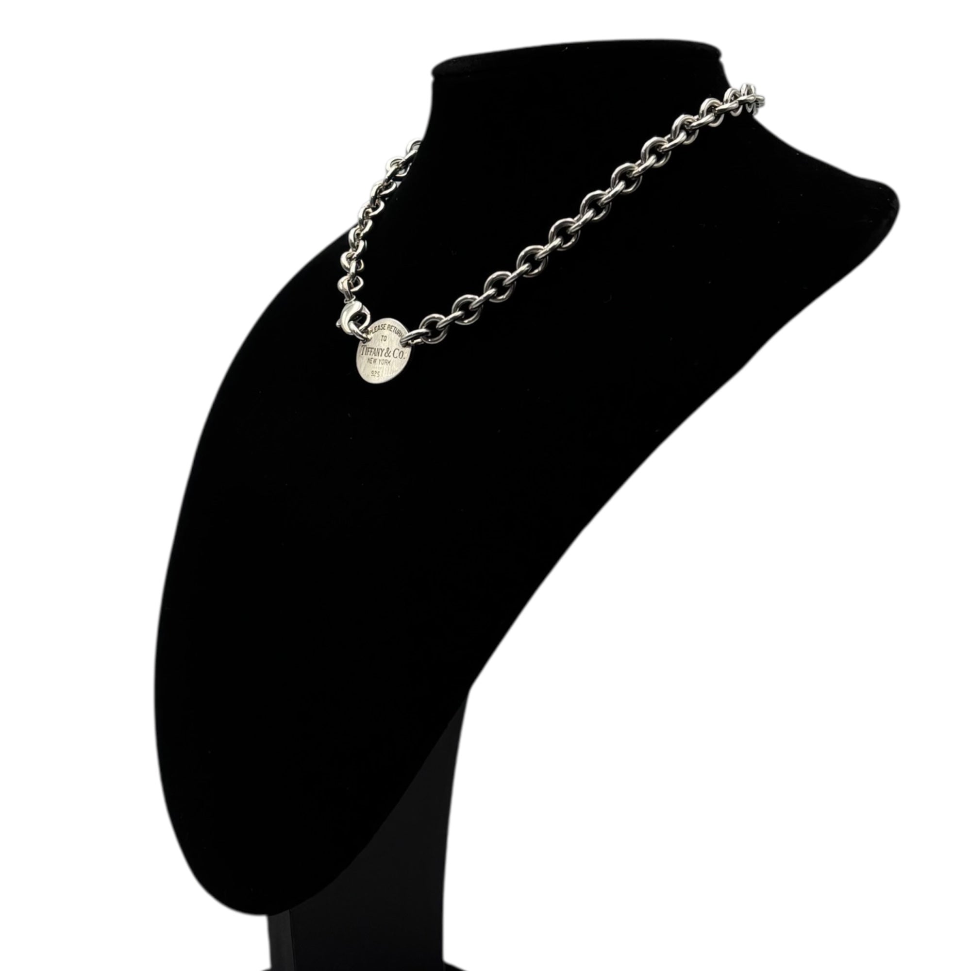 TIFFANY & CO.(ティファニー) Round Return to Chain Necklace ラウンド  リターントゥ チェーン ネックレス シルバー ブレスレットとして併用可能