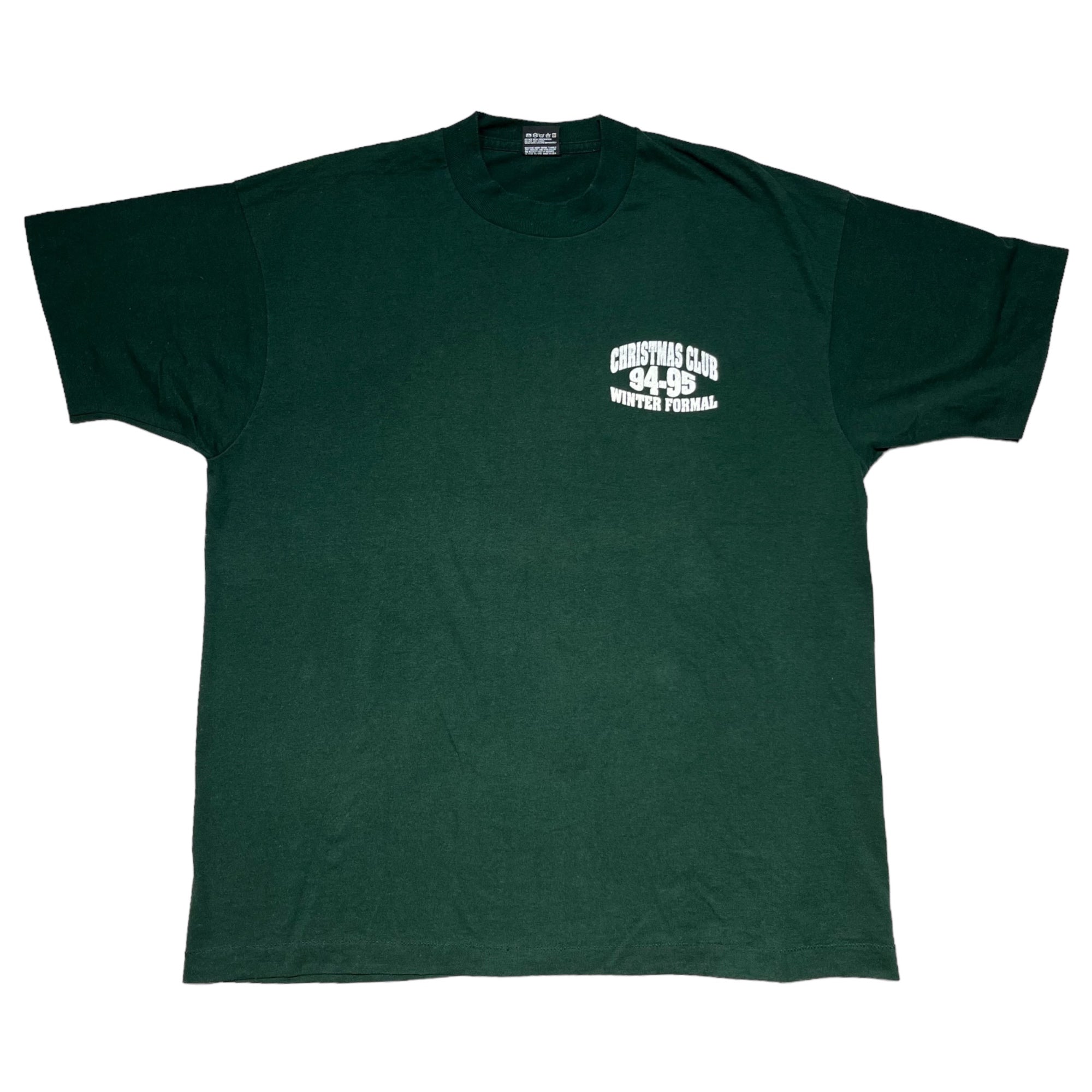 VINTAGE(ヴィンテージ) 90's CHRISMAS CLUB 94-95 T-SHIRT クリスマスクラブ Tシャツ XL グリーン