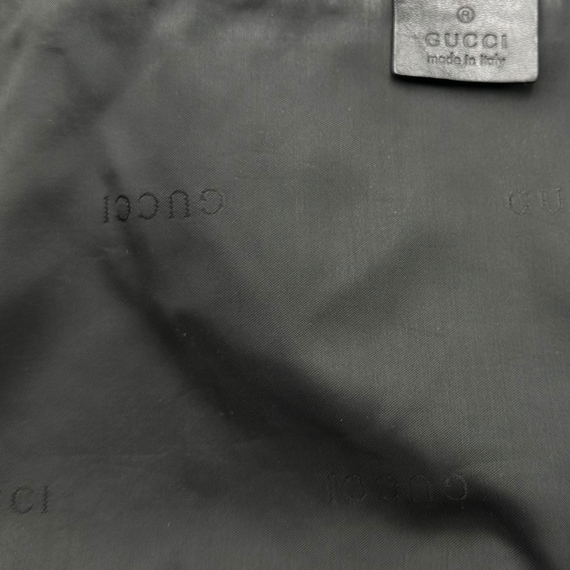 GUCCI(グッチ) 2001SS By Tom Ford 2way Hobo Bag - Nylon Leather トムフォード期 ホーボー バッグ ナイロン レザー 001・3315 002058 ブラック 00's アーカイブ ワンショルダー