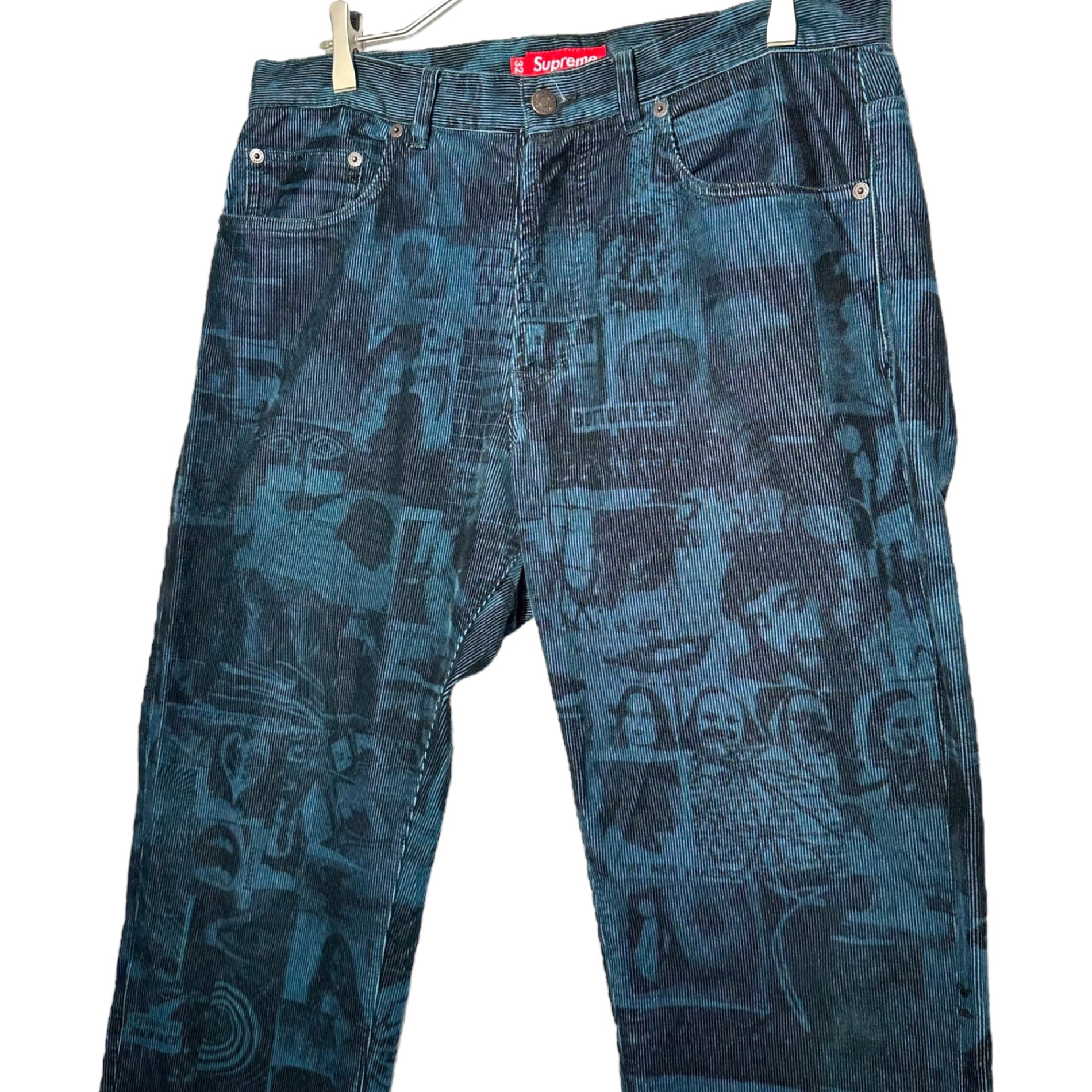 SUPREME(シュプリーム) 18SS Vibrations Corduroy Pants バイブレーション コーデュロイ パンツ 32 ブルー×ブラック