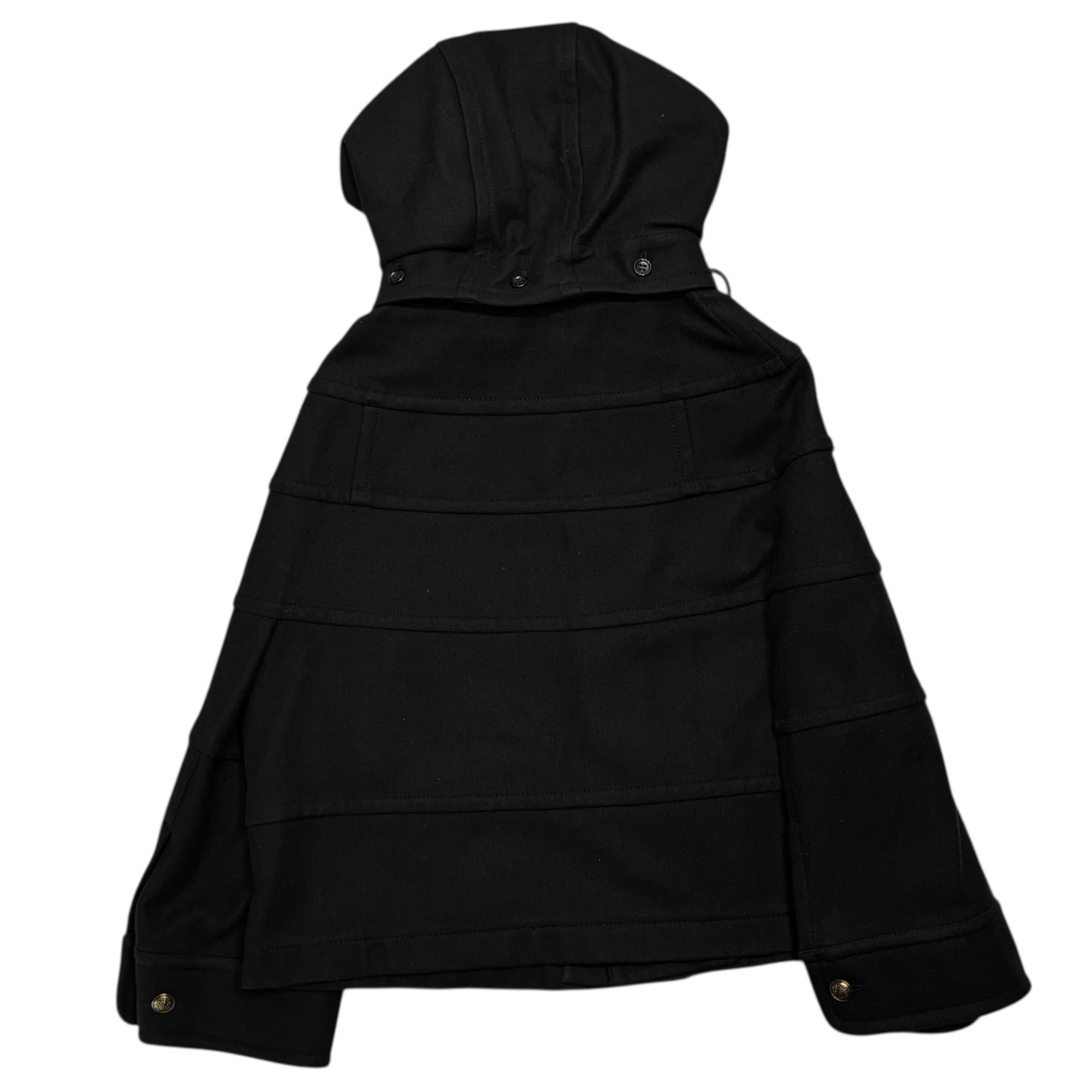 tricot COMME des GARCONS(トリココムデギャルソン) 11AW Inner Check Pattern Hooded Short Coat インナー チェック柄 フーデッド ショート コート TH-J017 M ブラック×レッド AD2011