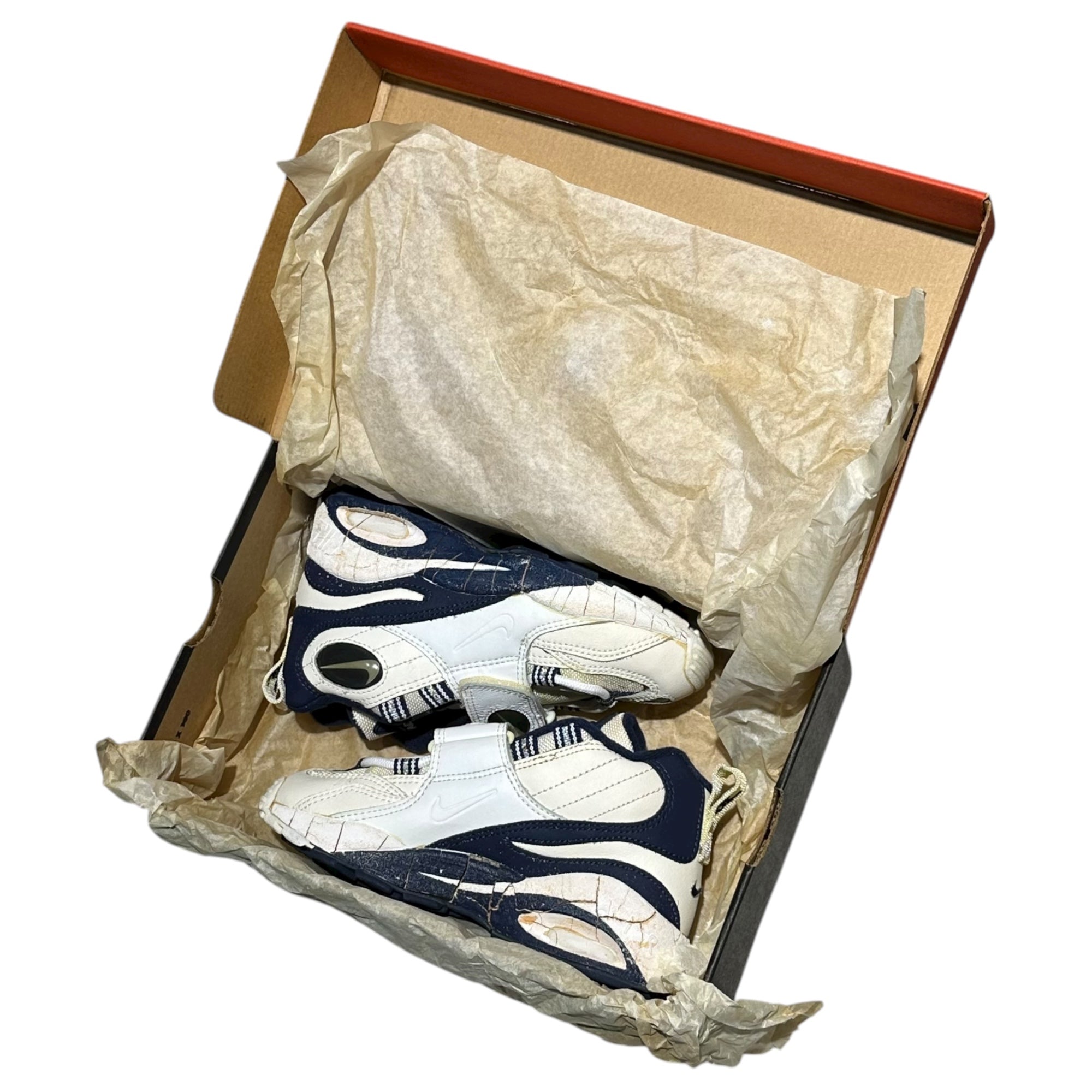 NIKE(ナイキ) 1996 AIR D.T 4 (BG) エア DT キッズ 153258-141 US 1Y(20cm) ホワイト×ネイビー 90's 90年代 ヴィンテージ スニーカー