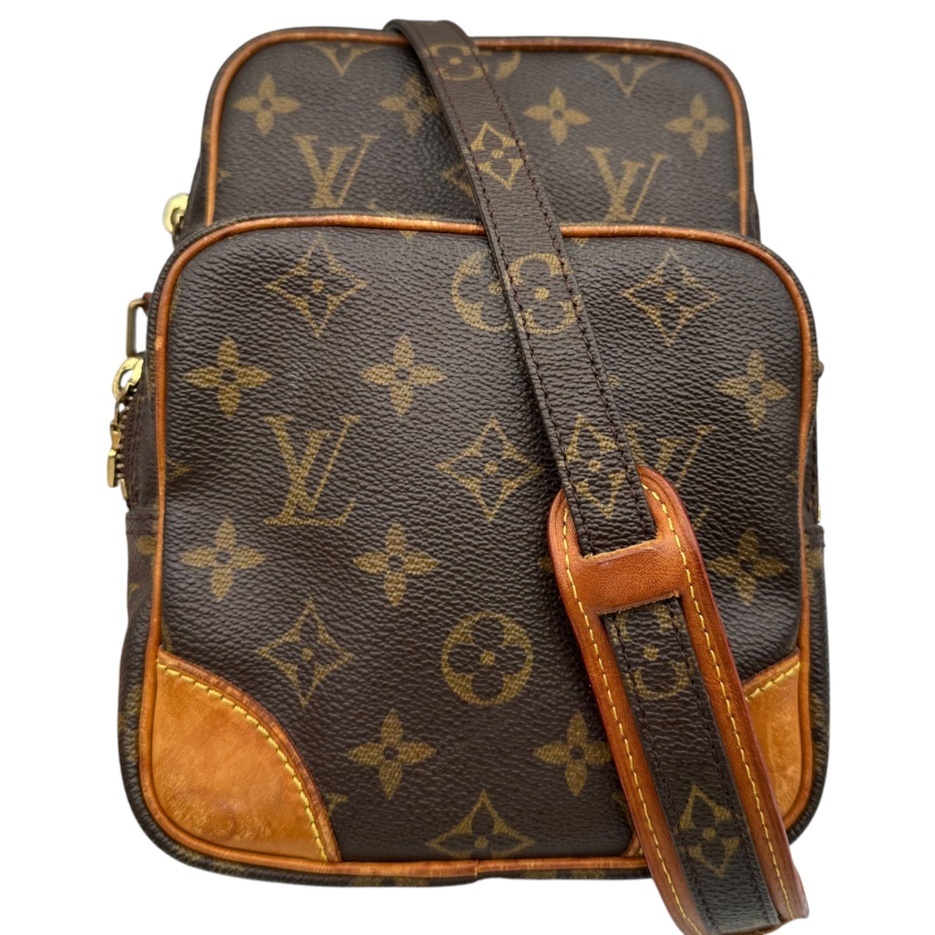 LOUIS VUITTON(ルイヴィトン) 2000's Amazon Monogram Shoulder Pouch アマゾン モノグラム ショルダー ポーチ バッグ M45236 ブラウン 製造番号：AR0090