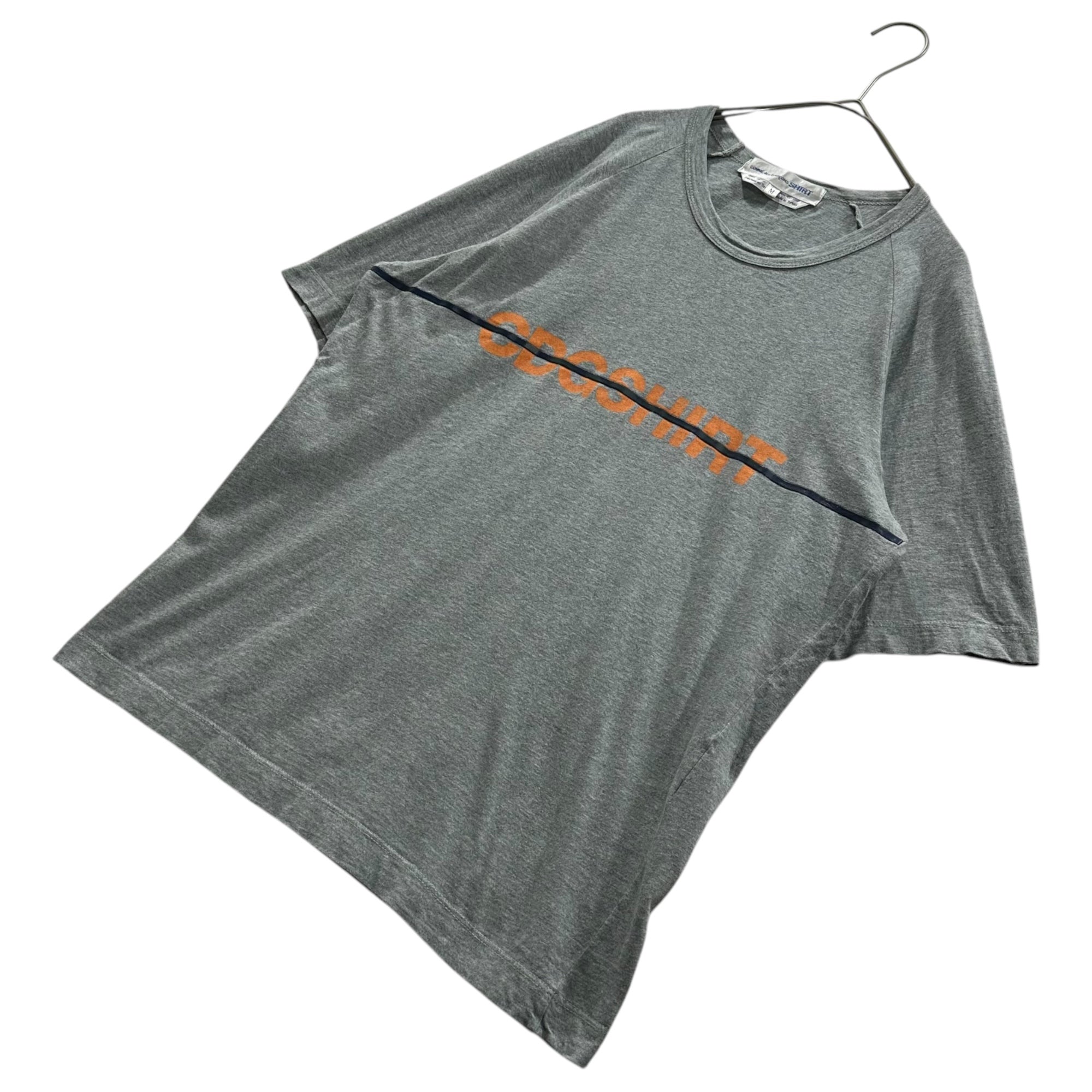 COMME des GARCONS SHIRT(コムデギャルソンシャツ) 1990's ”CDGSHIRT” Logo Line S/S Tee ロゴ ライン 半袖 Tシャツ M グレー 90年代