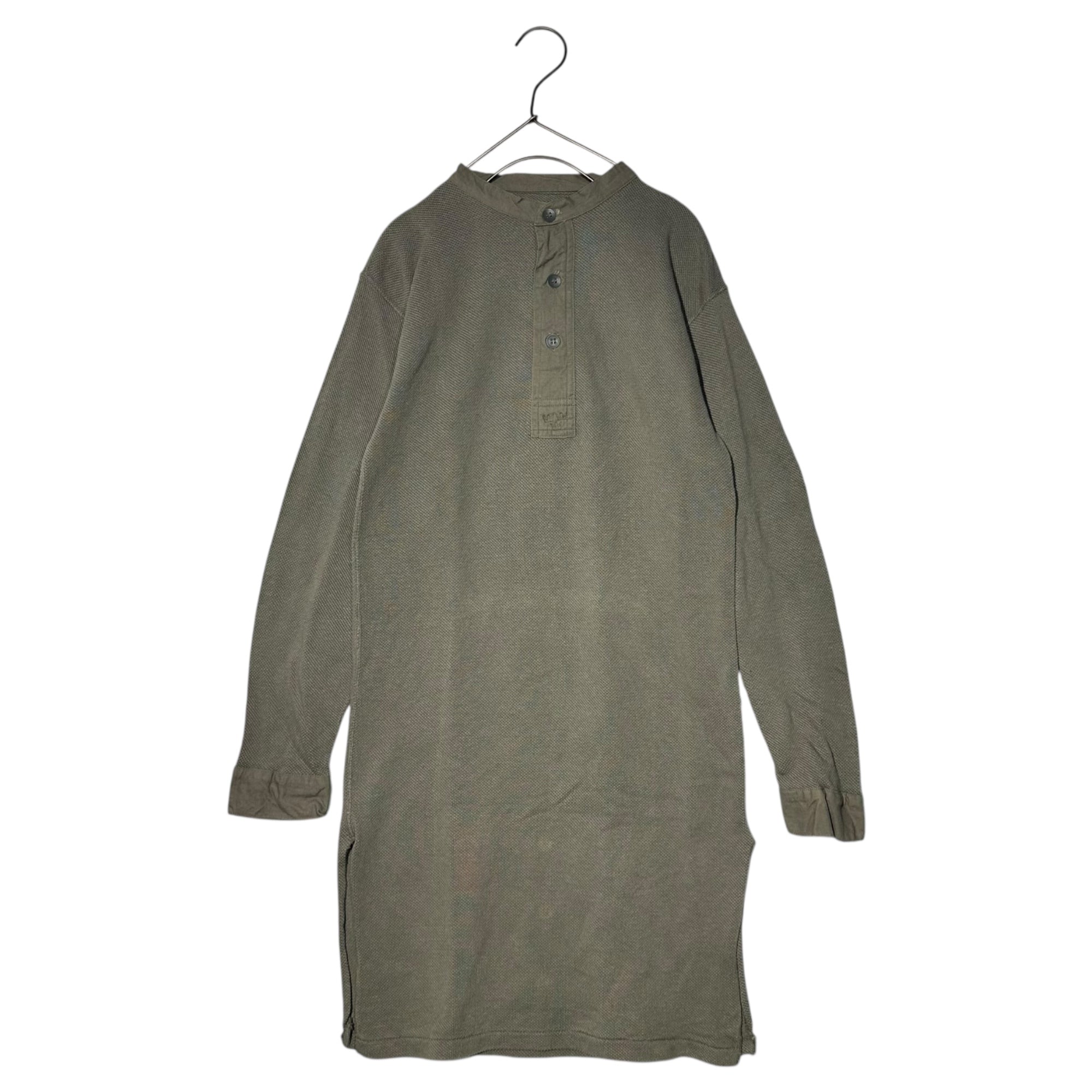 vintage(ヴィンテージ) Swedish Army Waffle Thermal Long Shirt スウェーデン軍 ワッフル サーマル ロングシャツ グレー