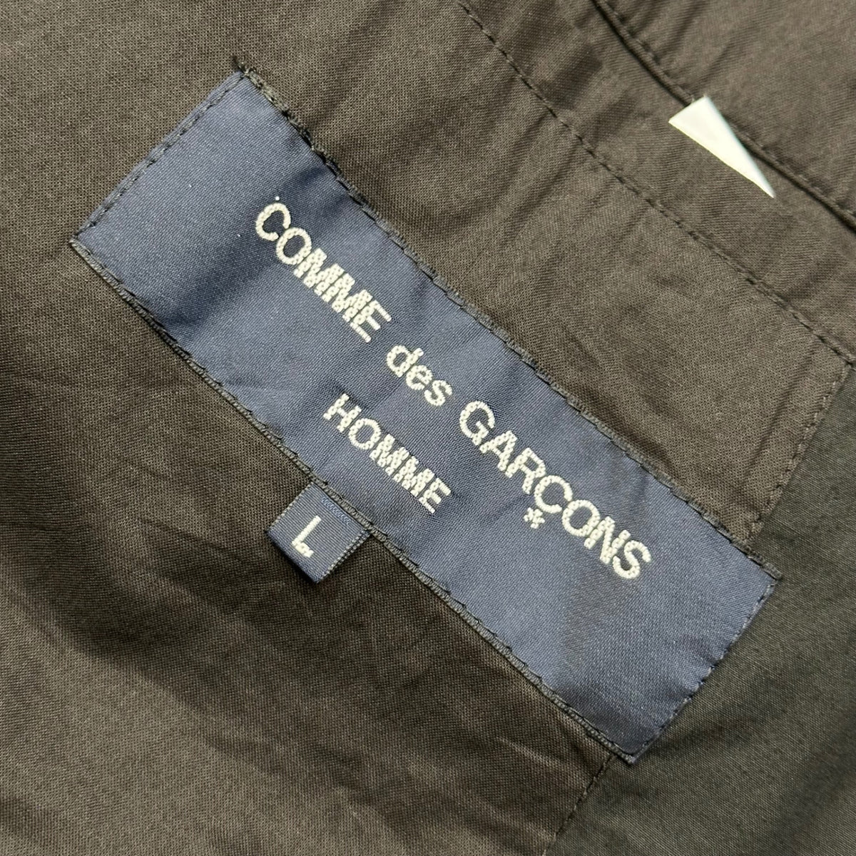 COMME des GARCONS HOMME(コムデギャルソンオム) 2010's Cotton Basic Tailored Jacket コットン ベーシック テーラード ジャケット HE-J133 L ブラック AD2009