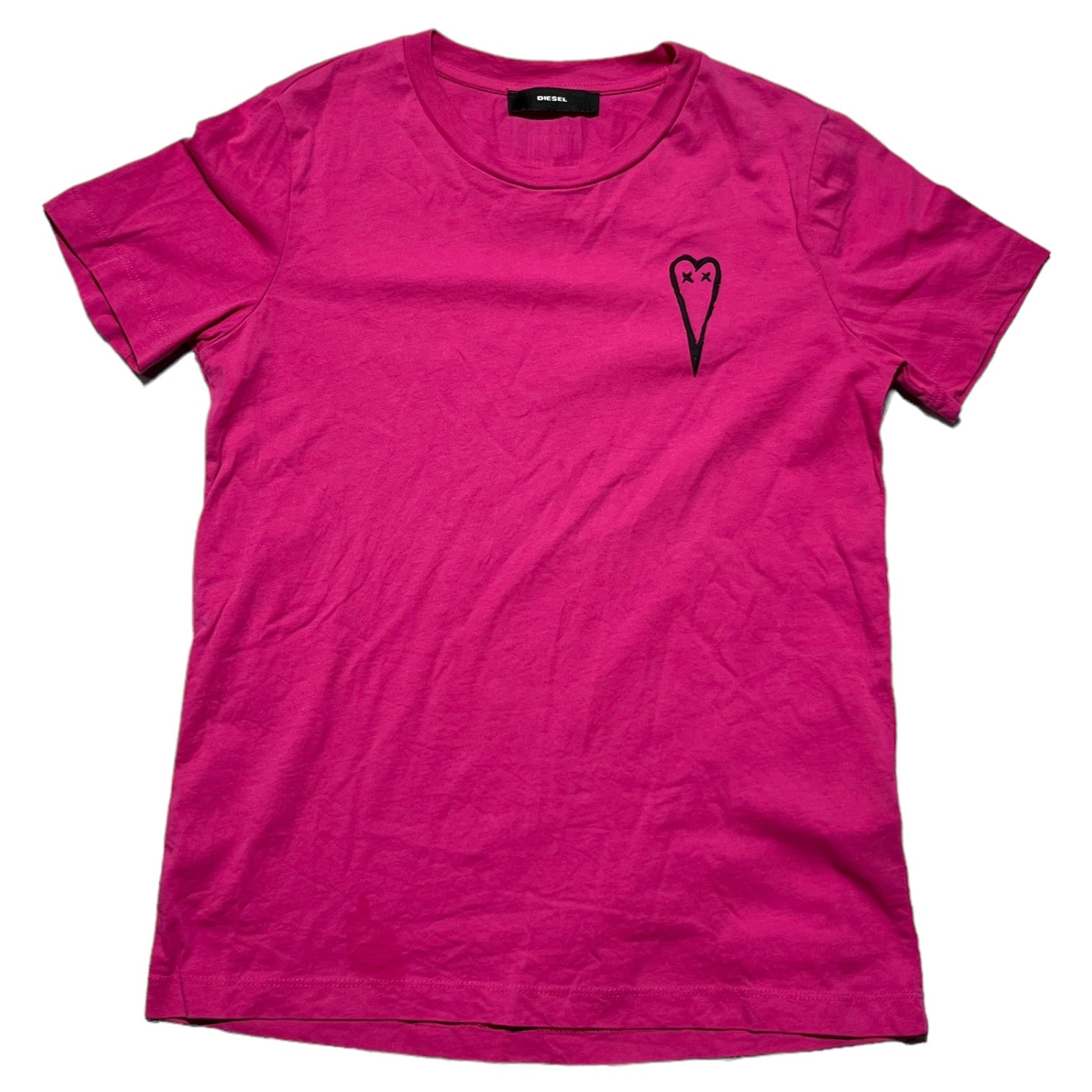 DIESEL(ディーゼル) Heart one point T-shirt ハート ワンポイント Tシャツ A00251 T-SILY-E5