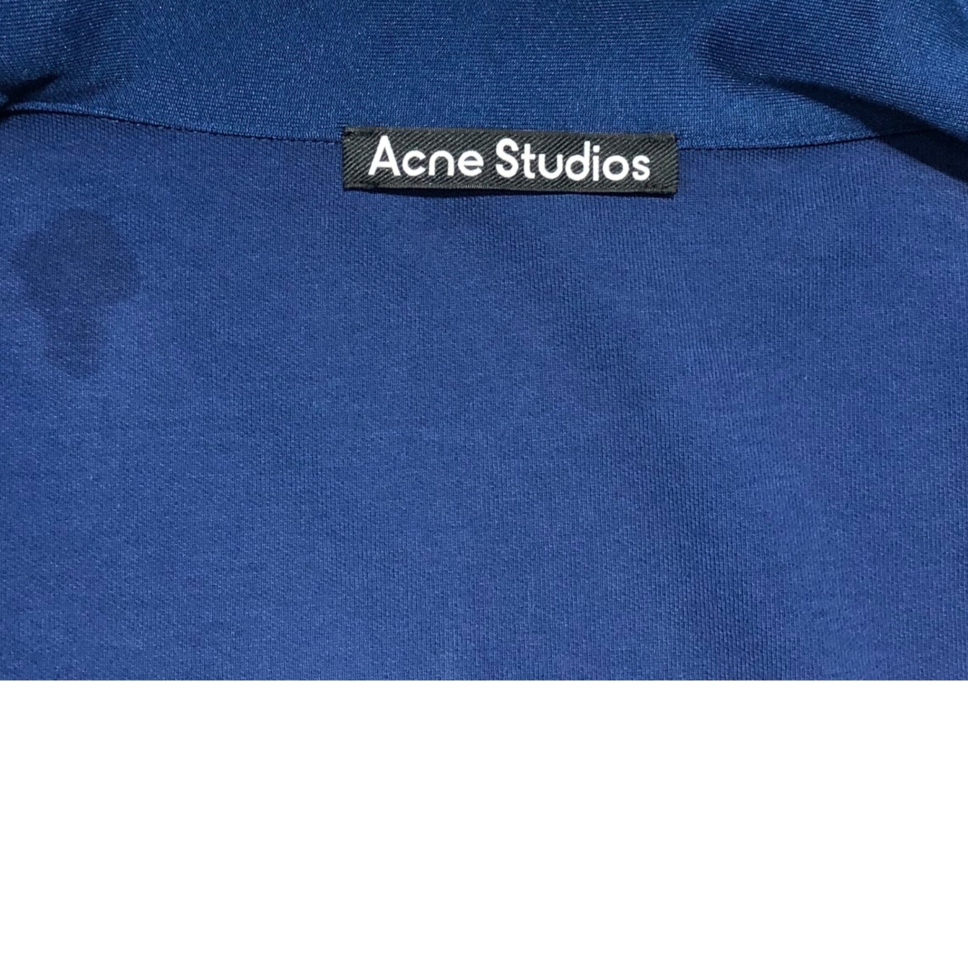 Acne Studios(アクネストゥディオズ) Tech jersey zippered sweater ジャージ トラッカー ジャケット FA-UX-SWEA000137 CI0118 L ブルー ブルゾン トラック