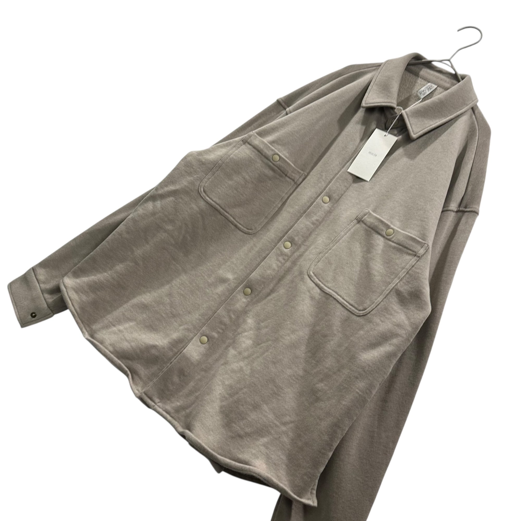 HEALTH(ヘルス) Snap button EASY SHIRTS #1 スナップボタン イージー シャツ HC25-SAL201 M ベージュ 参考定価28,600円(税込)