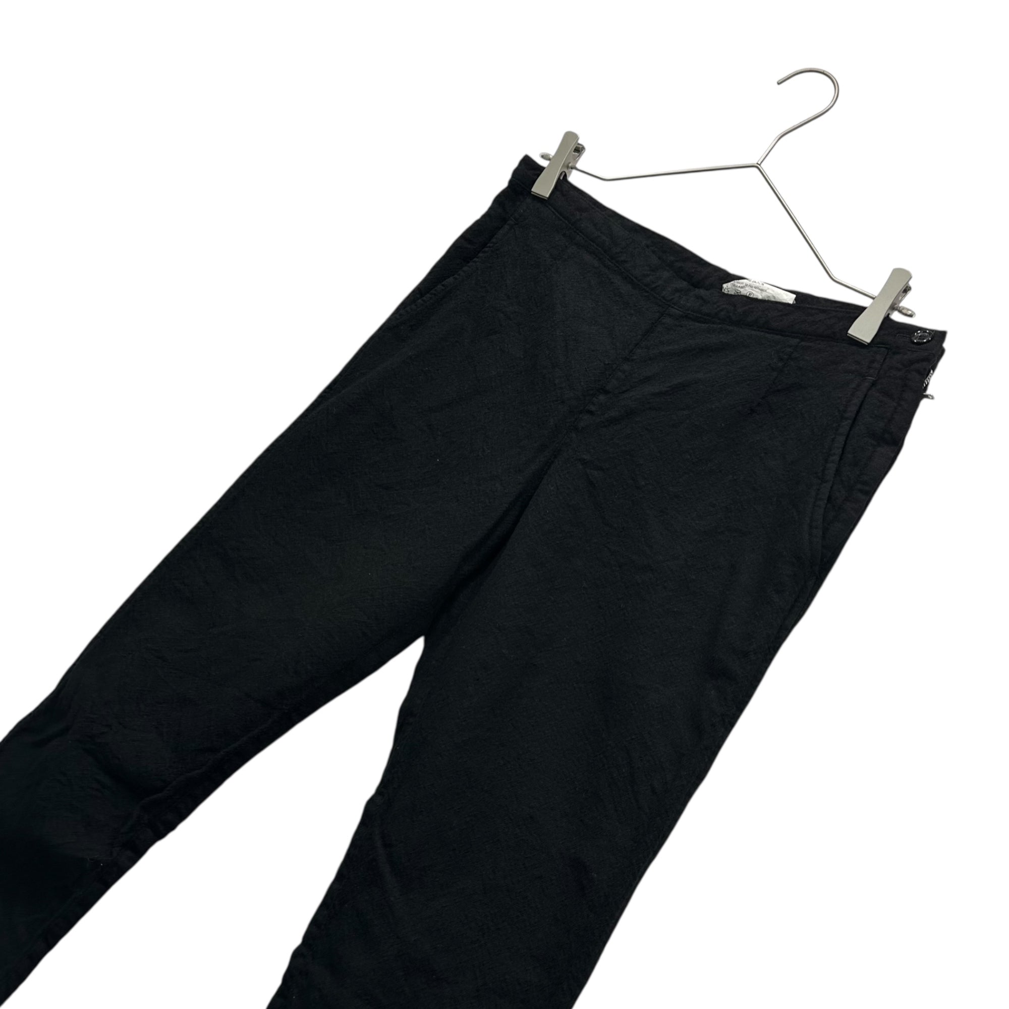 tricot COMME des GARCONS(トリココムデギャルソン) 08AW Wool Shrink-Resistant Side-Zip Flare Pants ウール 縮絨 サイドジップ フレア パンツ TB-P001 M ブラック AD2008
