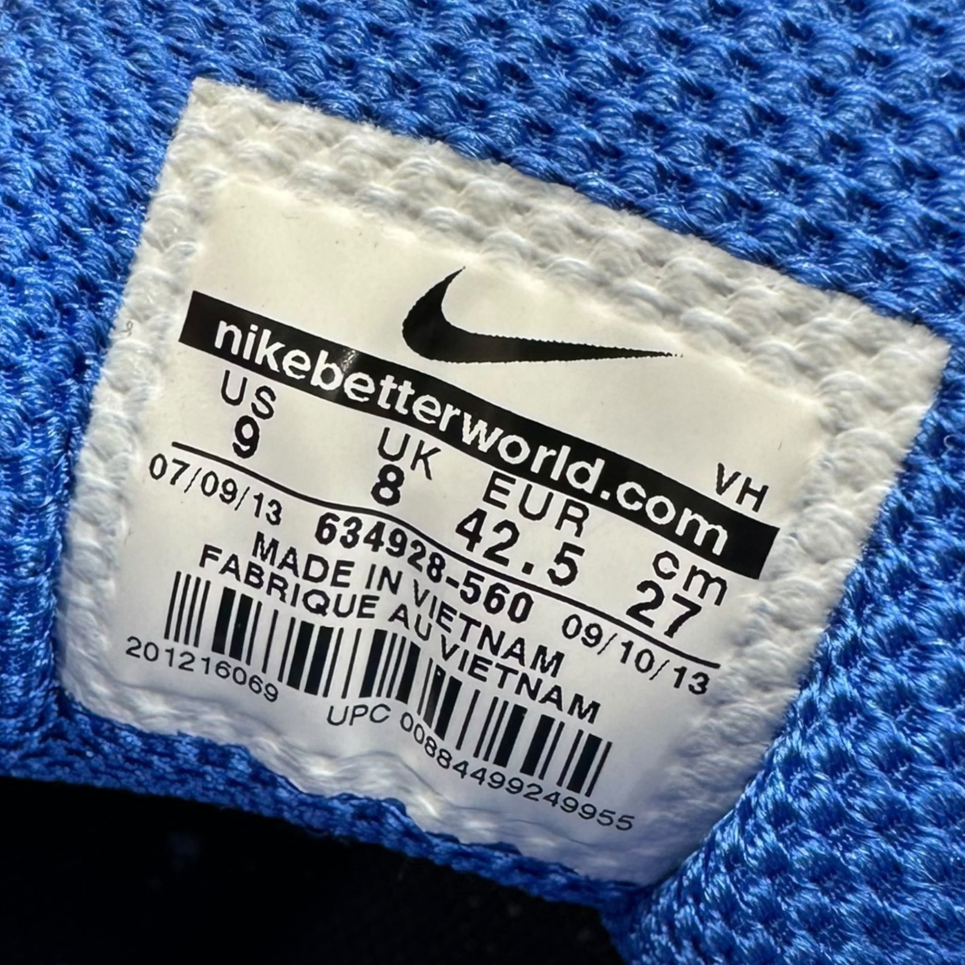 NIKE ACG×STUSSY(ナイキエーシージー×ステューシー) 2013 TRAINERENDOR COLOR "STUSSY" BLUEPRINT/PRZ BK トレーナーエンド 634928-560 27cm パープル×ブルー コラボ