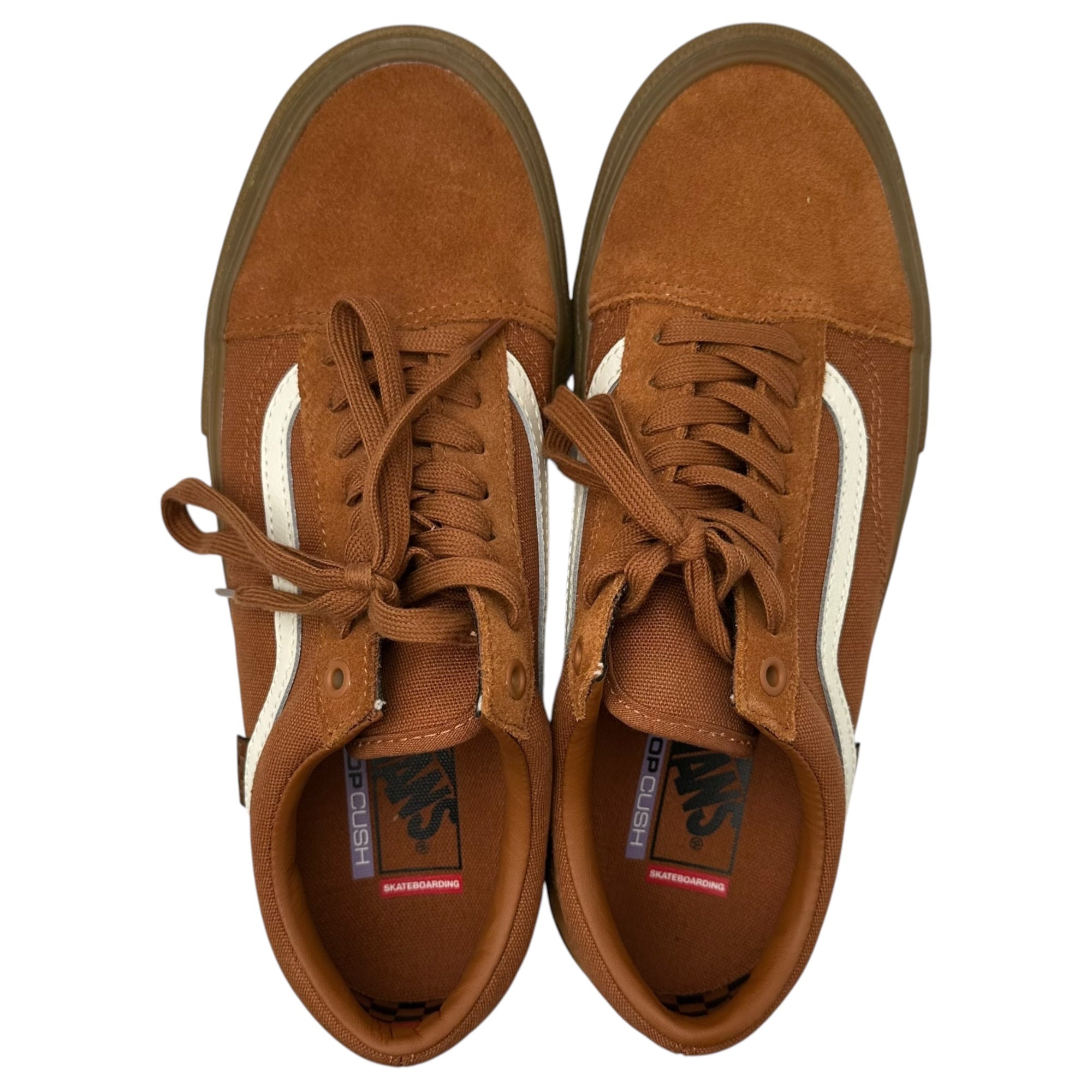 VANS(バンズ) SKATE OLD SKOOL スケート オールド スクール ローカット スニーカー VN0A5FCBB7G 27cm ブラウン OLD SKOOL PRO Upgrade Model