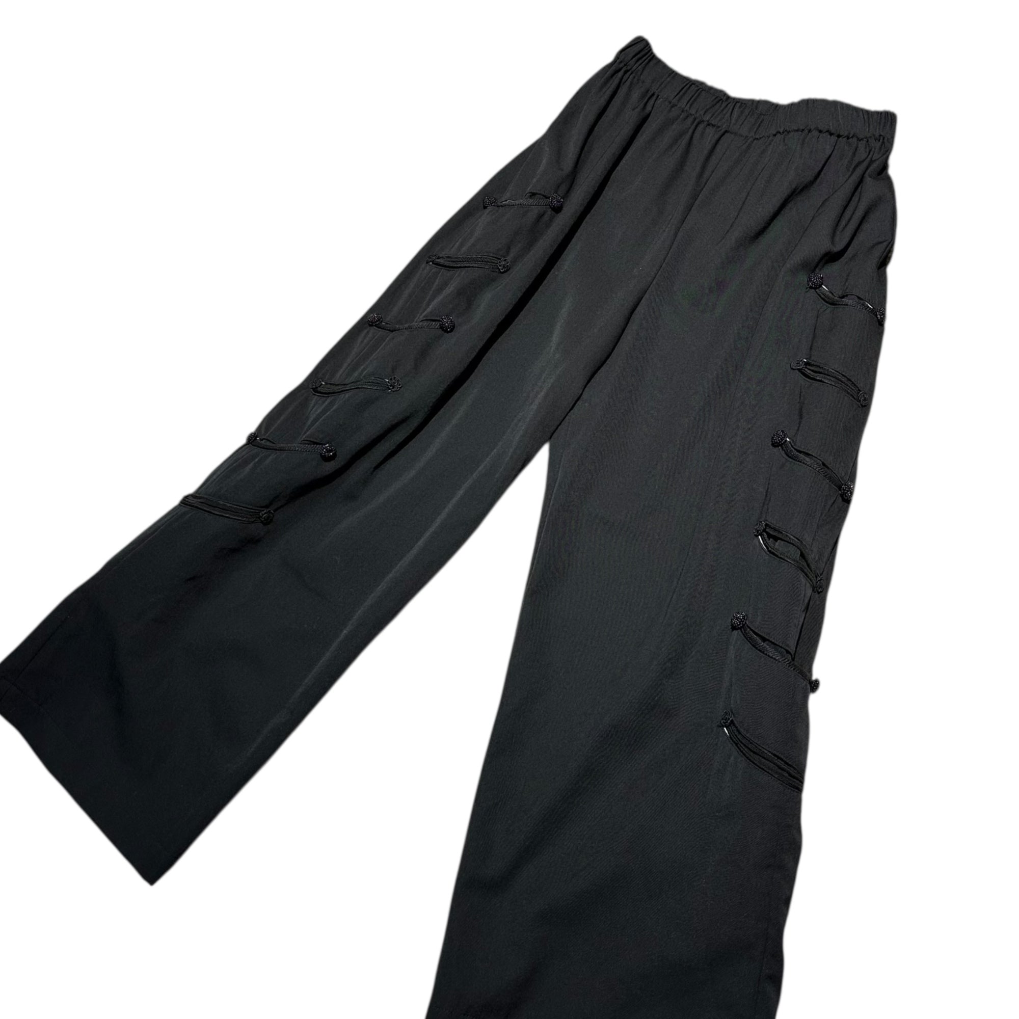 COMME des GARCONS COMME des GARCONS(コムデギャルソンコムデギャルソン) 06AW 6-pocket decorative straight slacks pants 6段 ポケット 装飾 ストレート スラックス パンツ RR-P002 SS ブラック AD2006
