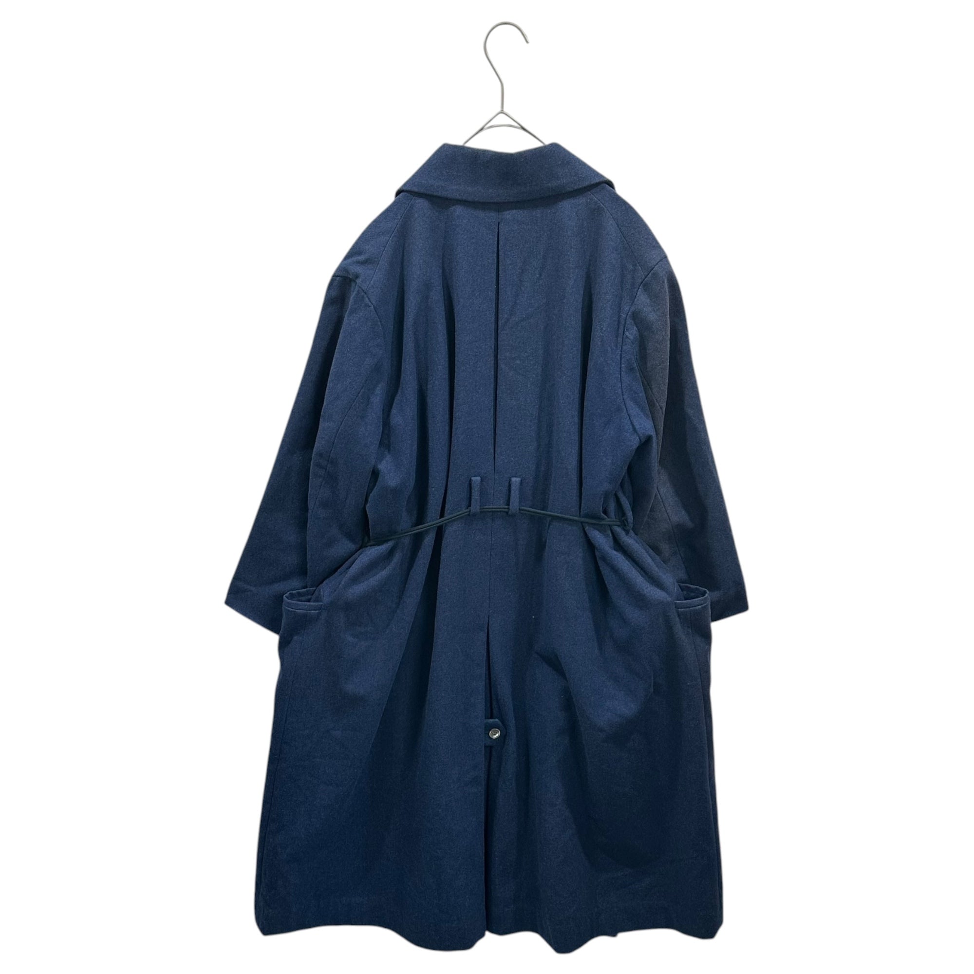 Jens(イェンス) matte suede over coat マット スウェード オーバー コート JNS-05011 FREE ネイビー ウール100% 腰紐有