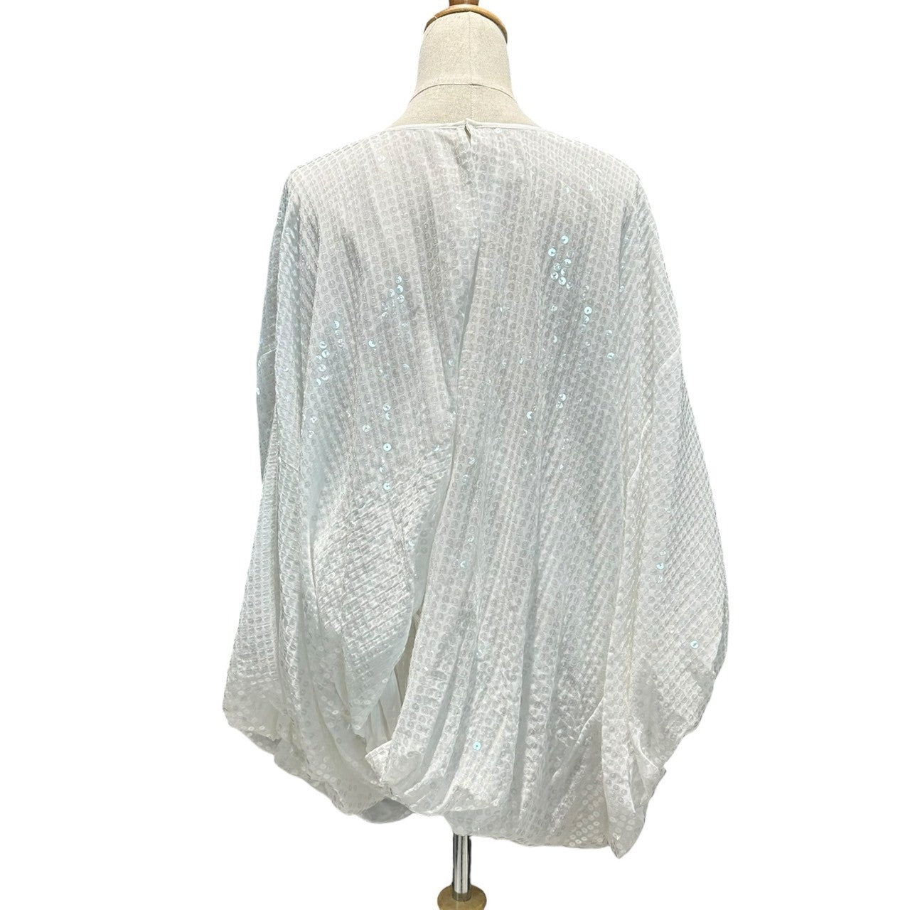 JUNYA WATANABE COMME des GARCONS(ジュンヤワタナベコムデギャルソン) 21SS All-Over Sequined White Blouse オール スパンコール ホワイト ブラウス 表記無(FREE) ホワイト
