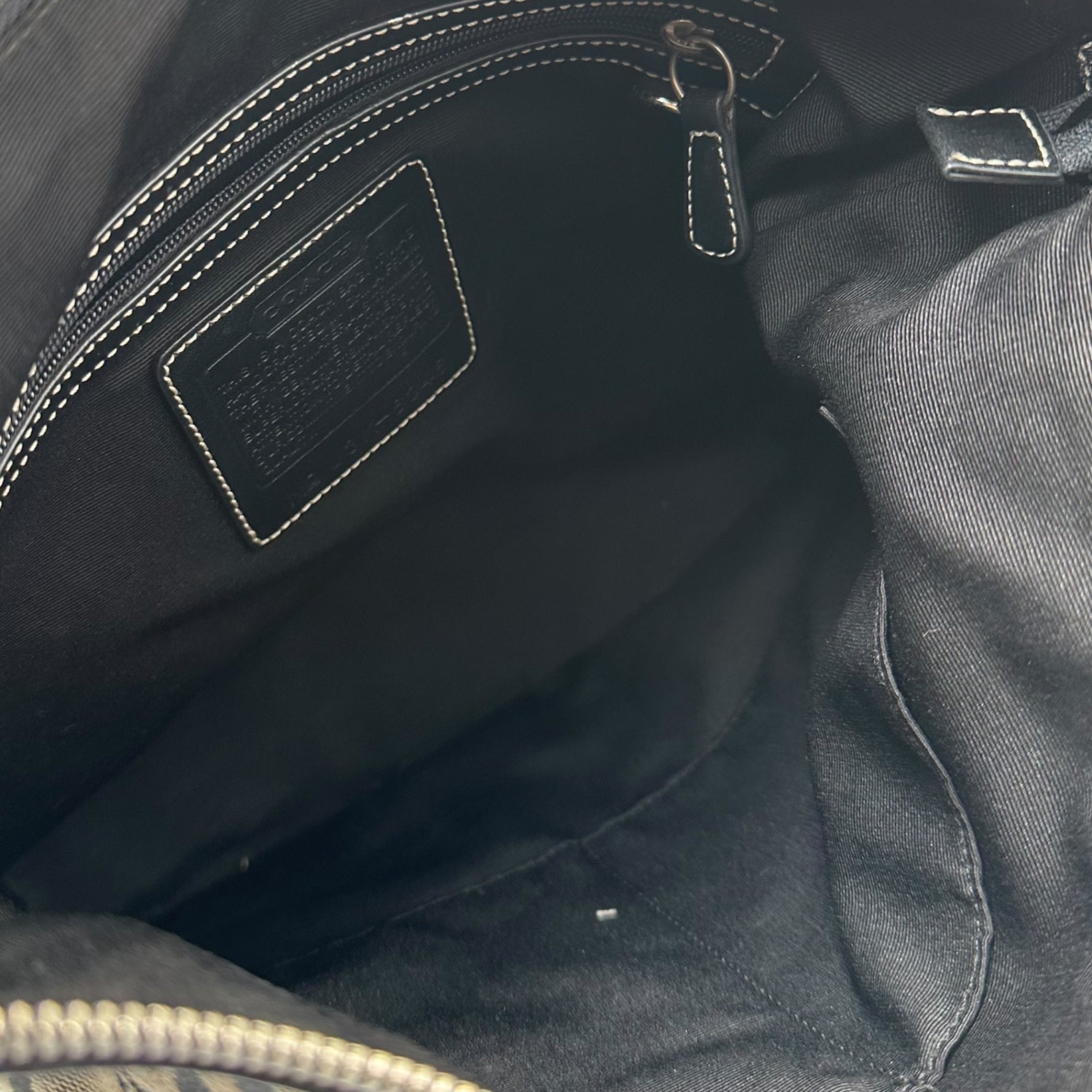 COACH(コーチ) Signature Shoulder Bag シグネチャー ショルダー バッグ 6346 グレー×ブラック